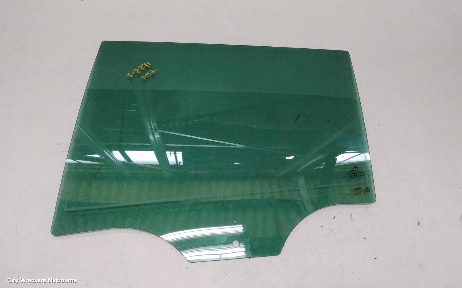 SKODA KAMIQ LEFT REAR DOOR WINDOW, NW, 06/2020 ONWARDS