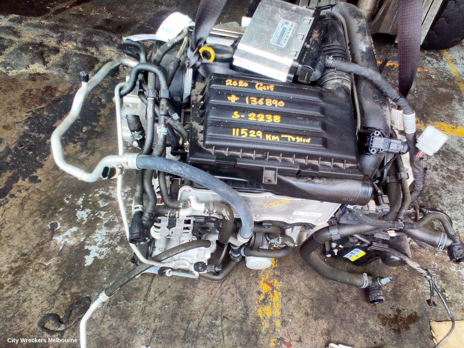 VOLKSWAGEN GOLF ENGINE, PETROL, 1.4, TURBO, GEN 7, CZDA CODE, 07/2015 - 08/2020