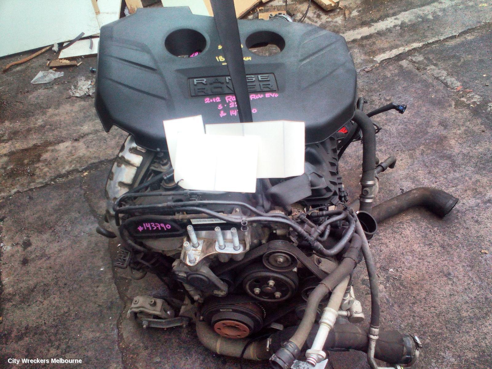 LAND ROVER RANGEROVER EVOQUE ENGINE, PETROL, 2.0, TURBO, L538, 11/2011 - 01/2019
