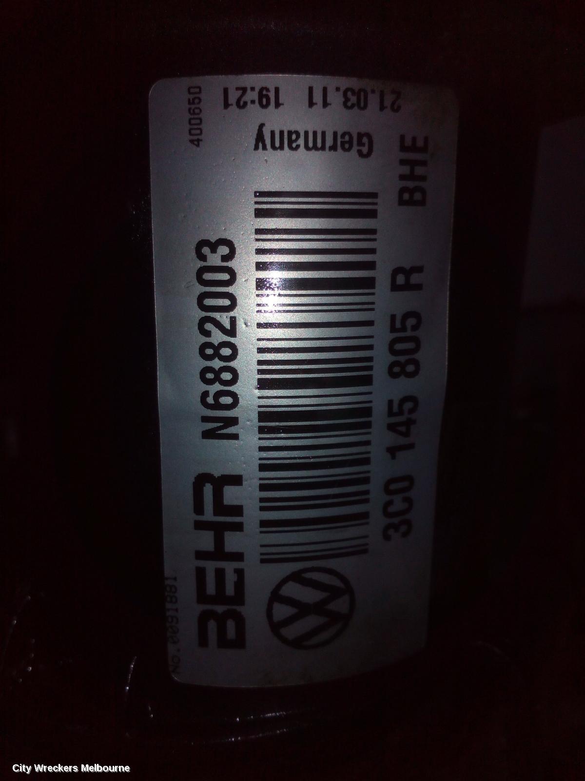 VOLKSWAGEN TIGUAN INTERCOOLER, PETROL, 2.0, CCZB CODE, 5N, 07/2011 - 08/2016