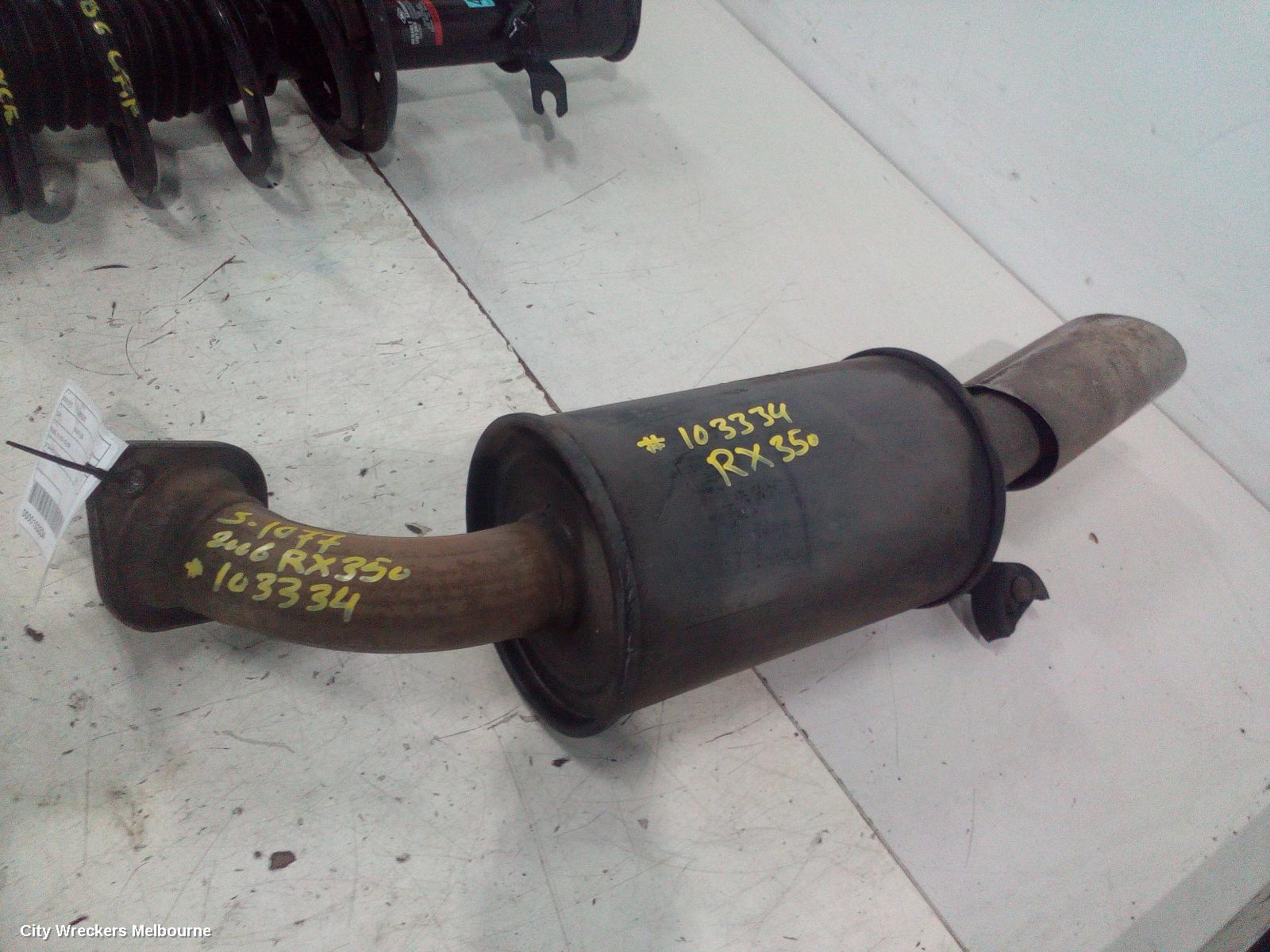 LEXUS RX SERIES SILENCER, XU30, 01/2003 - 02/2009