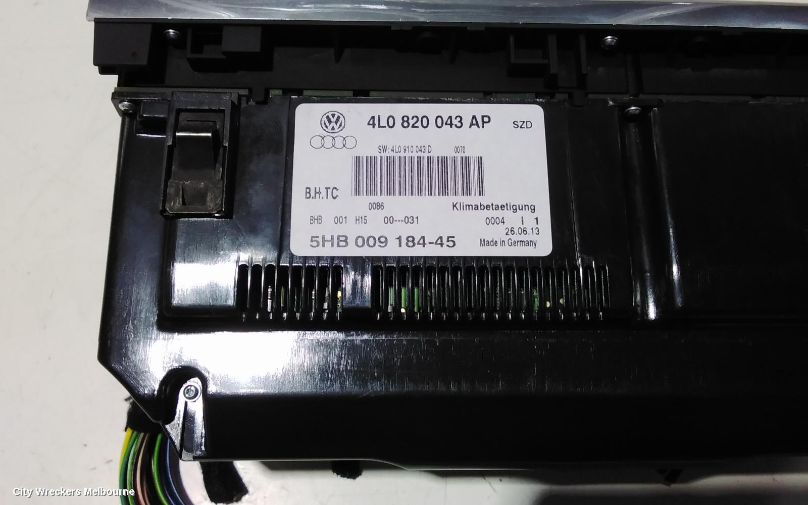 AUDI Q7 HEATER/AC CONTROLS, A/C BUTTON, W/ SEAT WARMER, 09/2006 - 08/2015