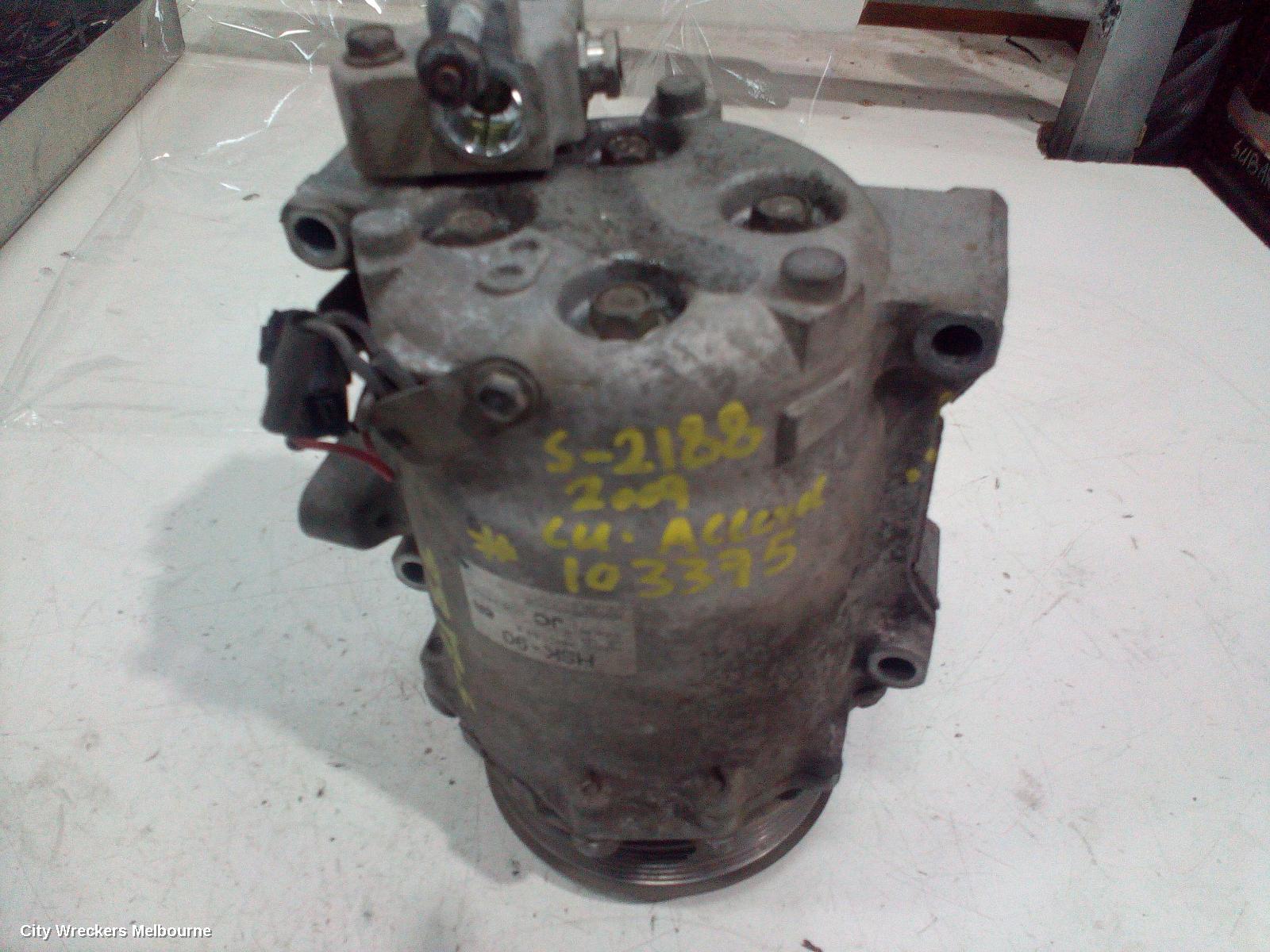 HONDA ACCORD A/C COMPRESSOR, 8TH GEN, EURO (VIN JHMCU), 2.4, 06/2008 - 12/2015