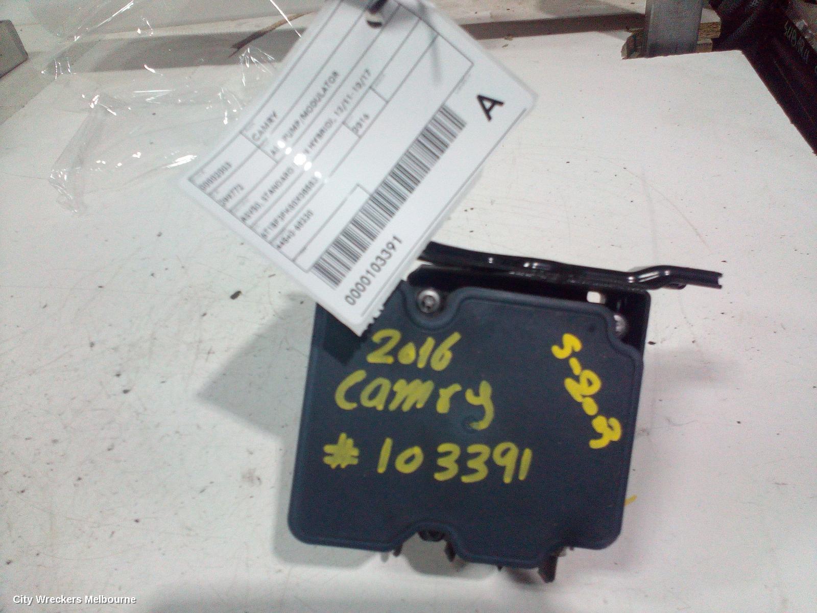 TOYOTA CAMRY ABS PUMP/MODULATOR, ASV50, STANDARD (NON HYBRID), 12/2011 - 10/2017