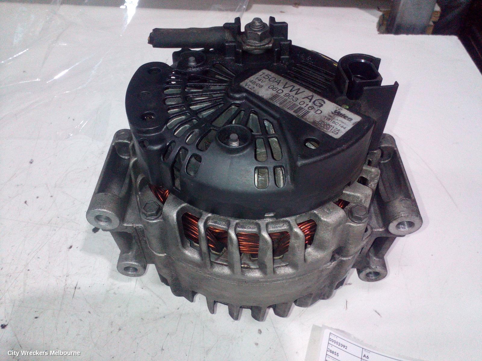 AUDI A6 ALTERNATOR, PETROL, 2.0, TURBO, C6/4F (A6), 09/2006 - 06/2011