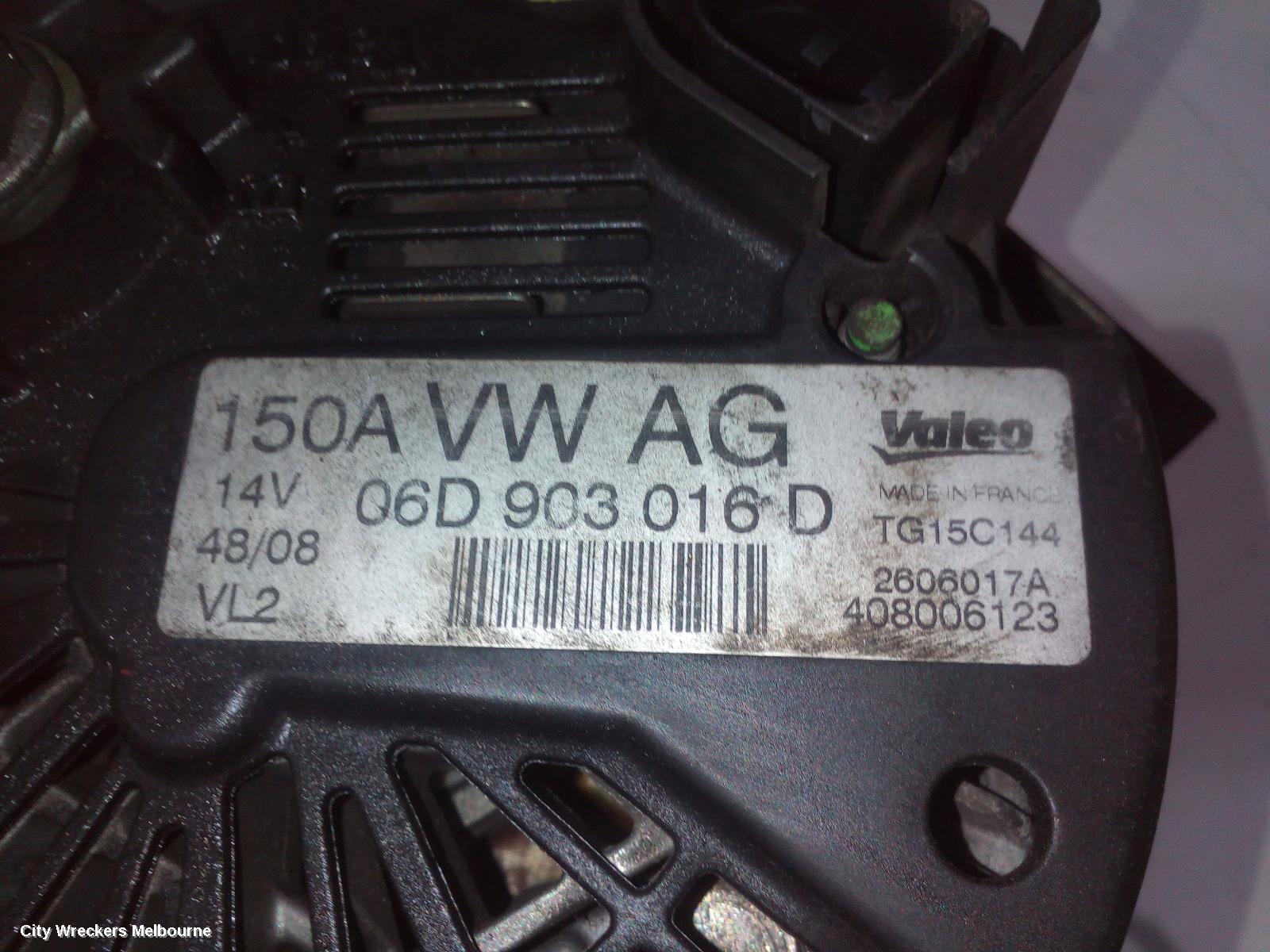 AUDI A6 ALTERNATOR, PETROL, 2.0, TURBO, C6/4F (A6), 09/2006 - 06/2011