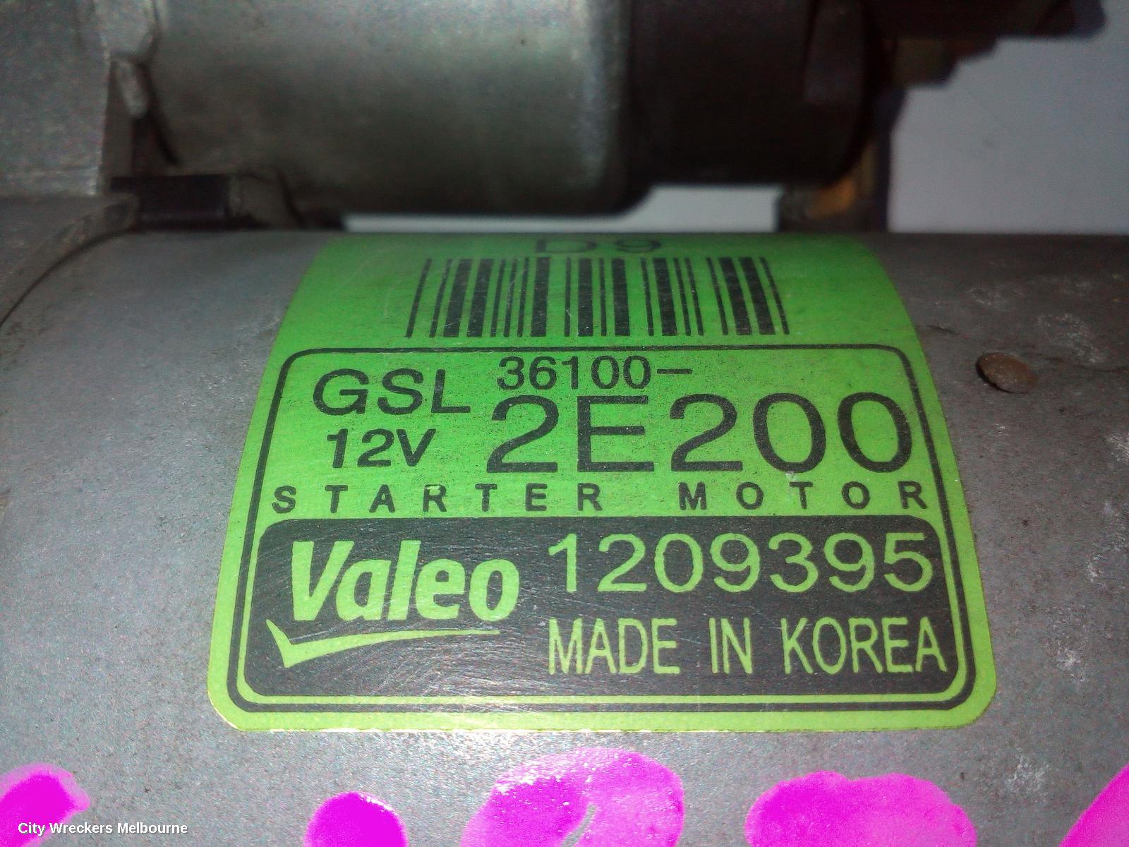 KIA CERATO STARTER, PETROL, 2.0, G4NA, YD, 03/2016 - 05/2018