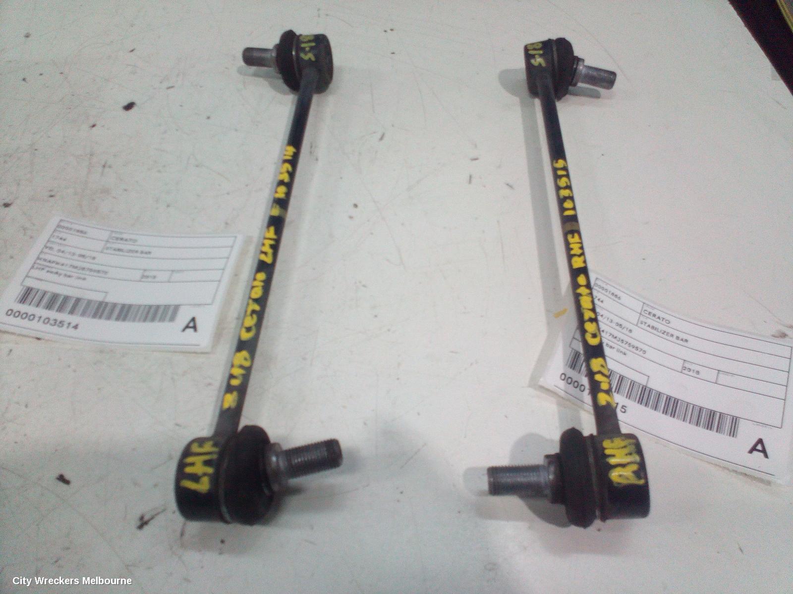 KIA CERATO STABILISER BAR, YD, 04/2013 - 05/2018