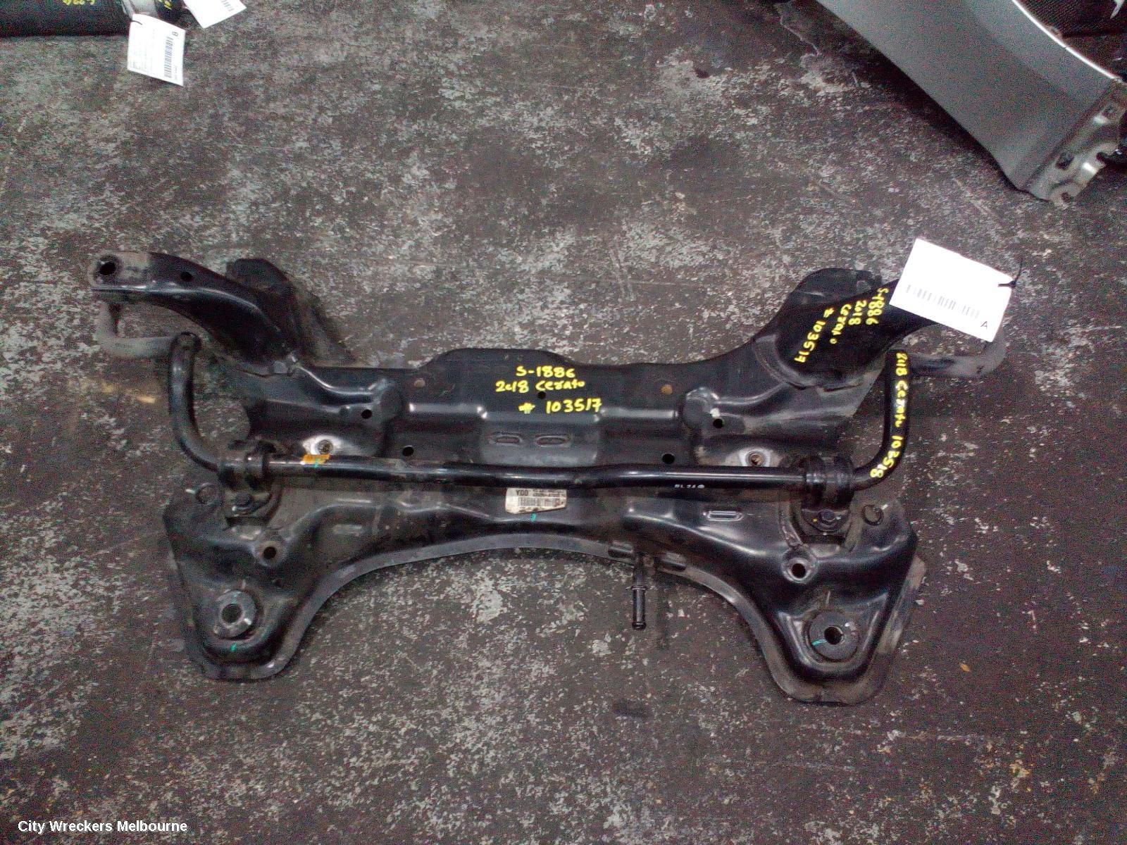KIA CERATO FRT XMEMBER/CRADLE, YD, SEDAN/HATCH, 04/2013 - 05/2018