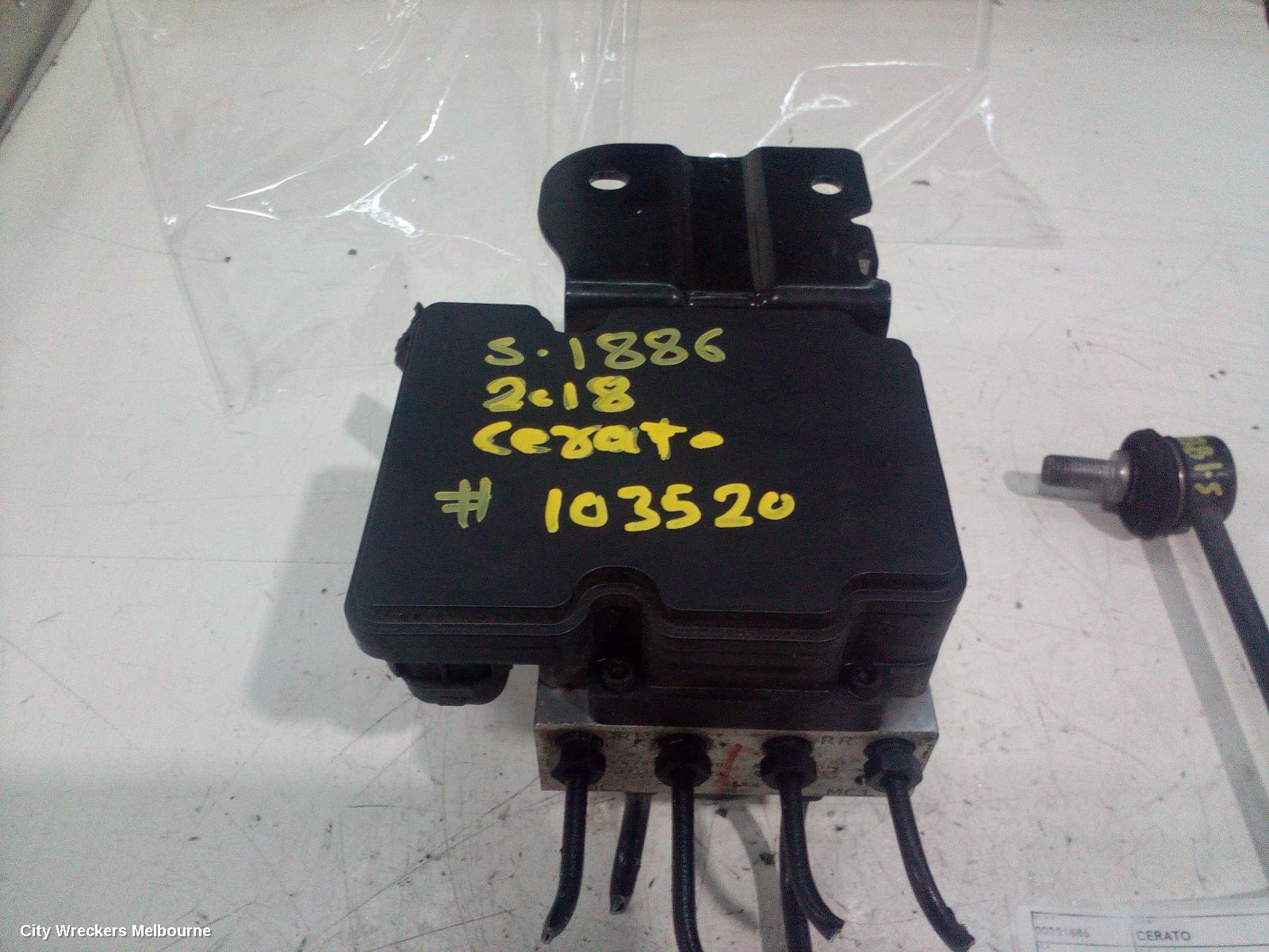 KIA CERATO ABS PUMP/MODULATOR, YD, P/N 58900A7810, 04/2013 - 05/2018