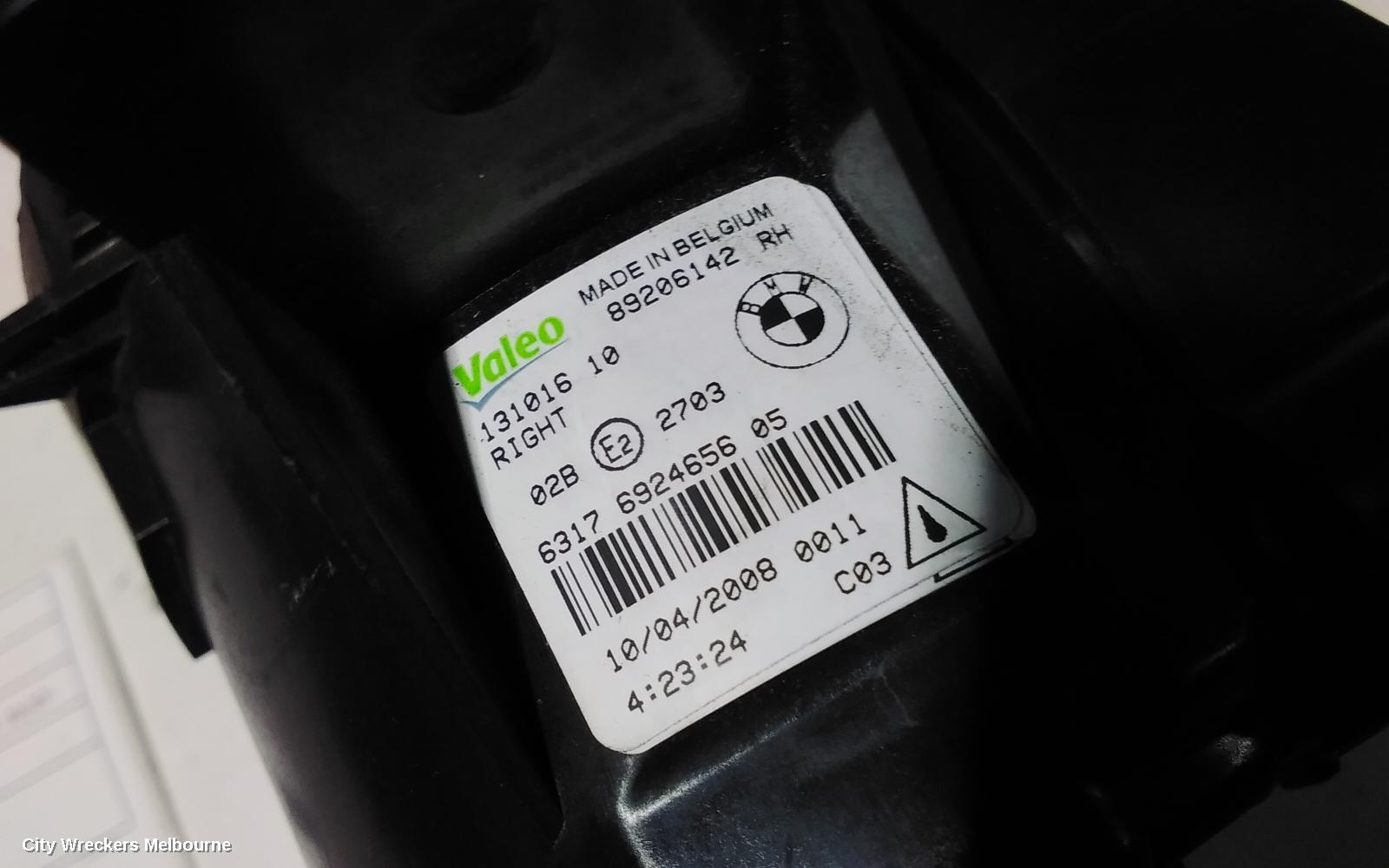 BMW X5 RIGHT INDICATOR/FOG/SIDE, BUMPER FOGLAMP, E70, NON ADAPTIVE LAMP TYPE, 03/2007 - 08/2013