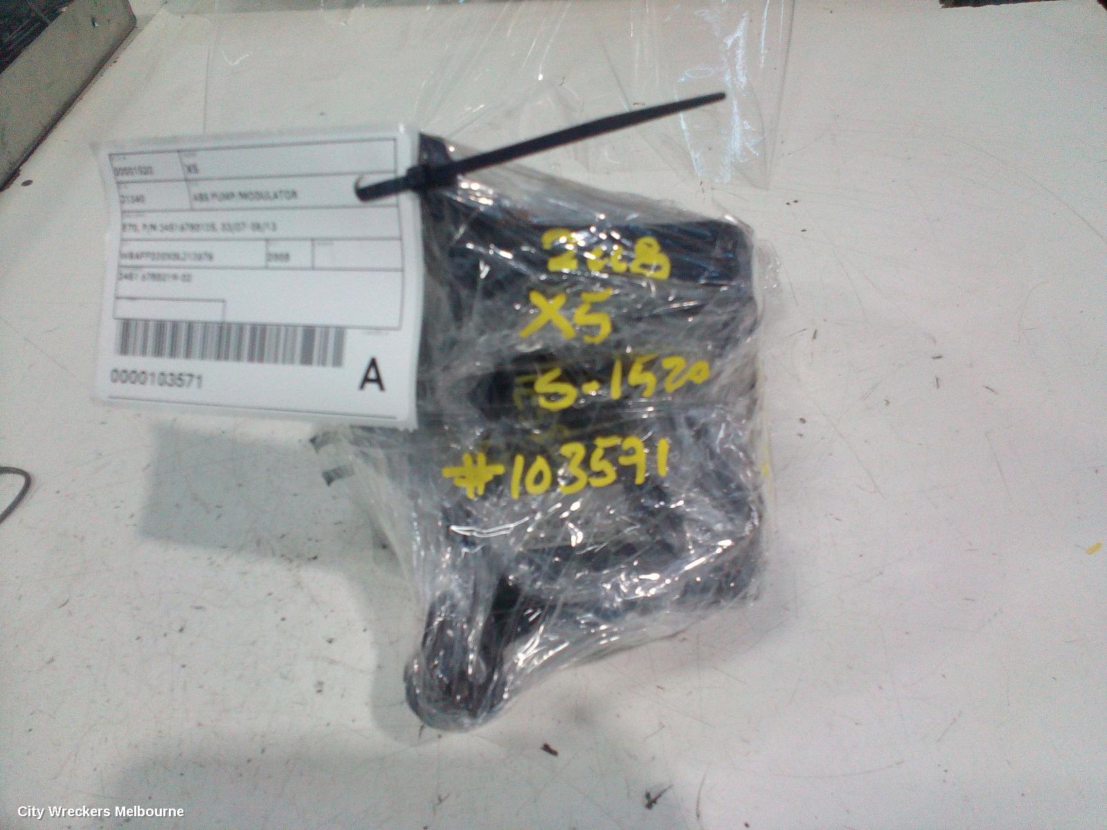 BMW X5 ABS PUMP/MODULATOR, E70, P/N 34516780125, 03/2007 - 08/2013