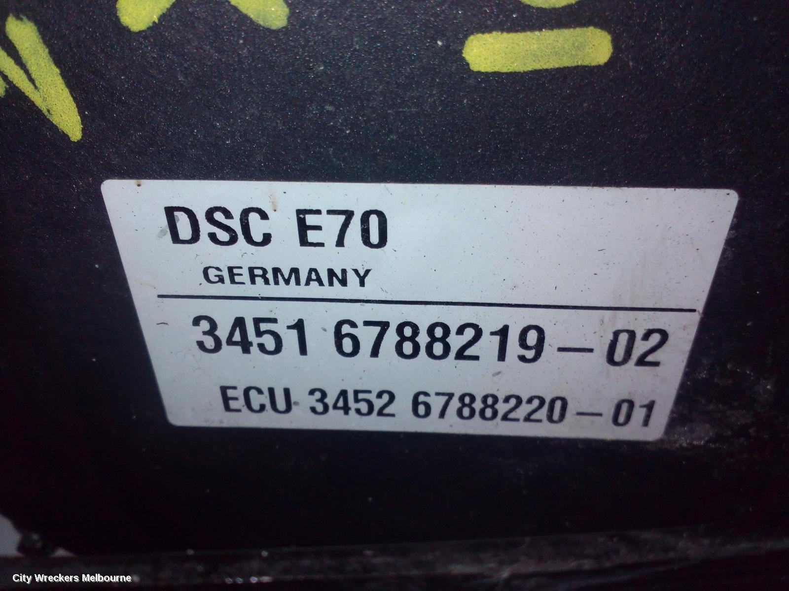 BMW X5 ABS PUMP/MODULATOR, E70, P/N 34516780125, 03/2007 - 08/2013