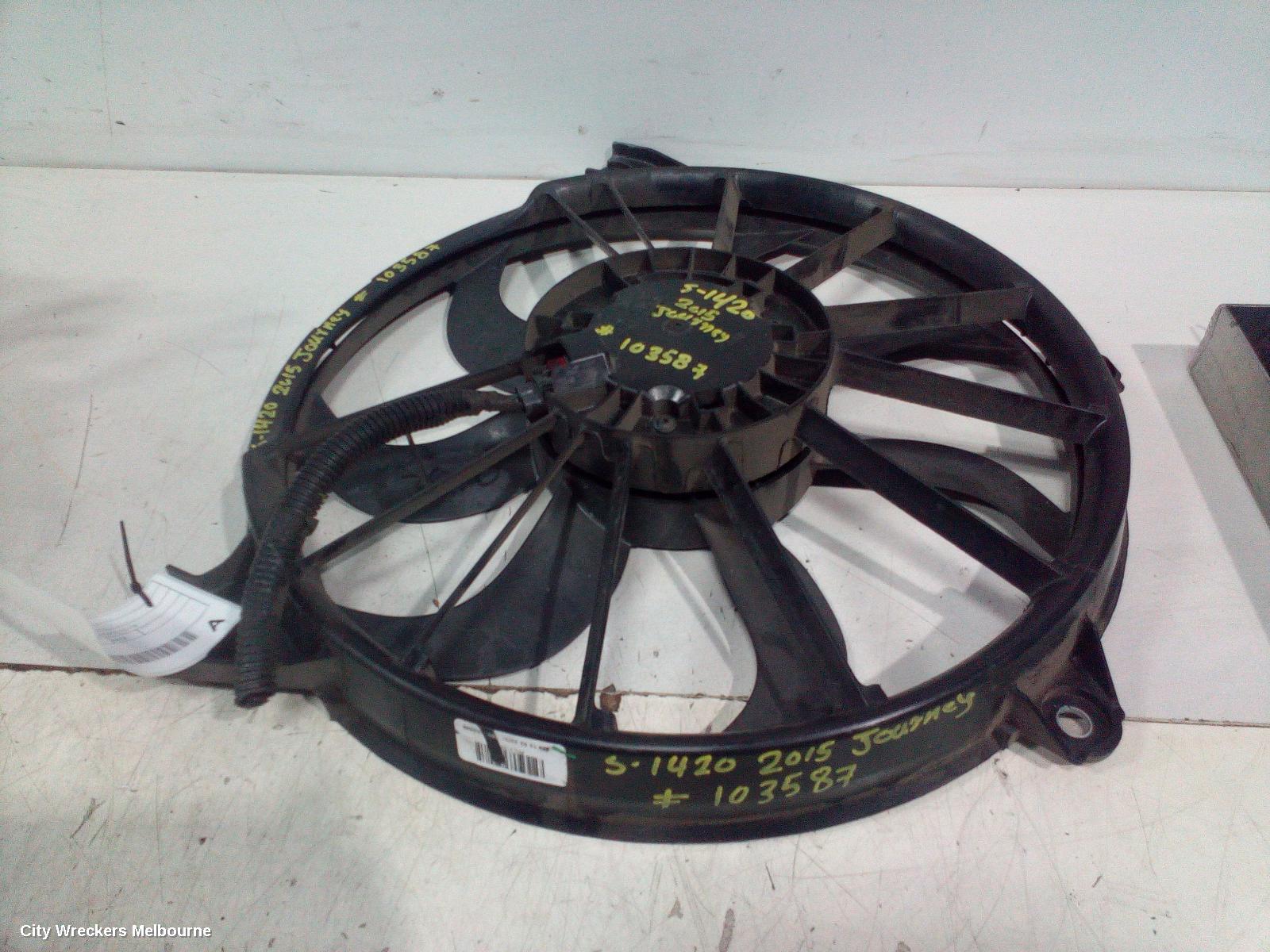 DODGE JOURNEY FAN, RADIATOR FAN, 3.6, PETROL, JC, 07/2011 - 12/2016