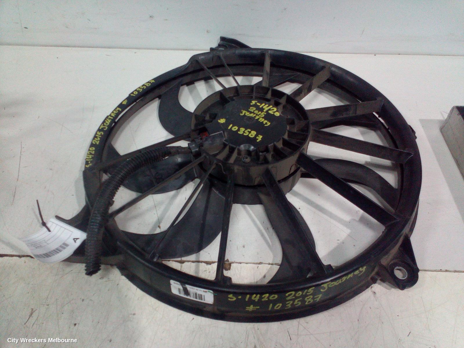 DODGE JOURNEY FAN, RADIATOR FAN, 3.6, PETROL, JC, 07/2011 - 12/2016
