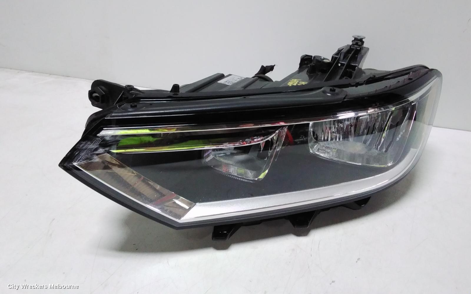 VOLKSWAGEN PASSAT LEFT HEADLAMP, B8/MK7, HALOGEN TYPE, 06/2015 - 10/2019
