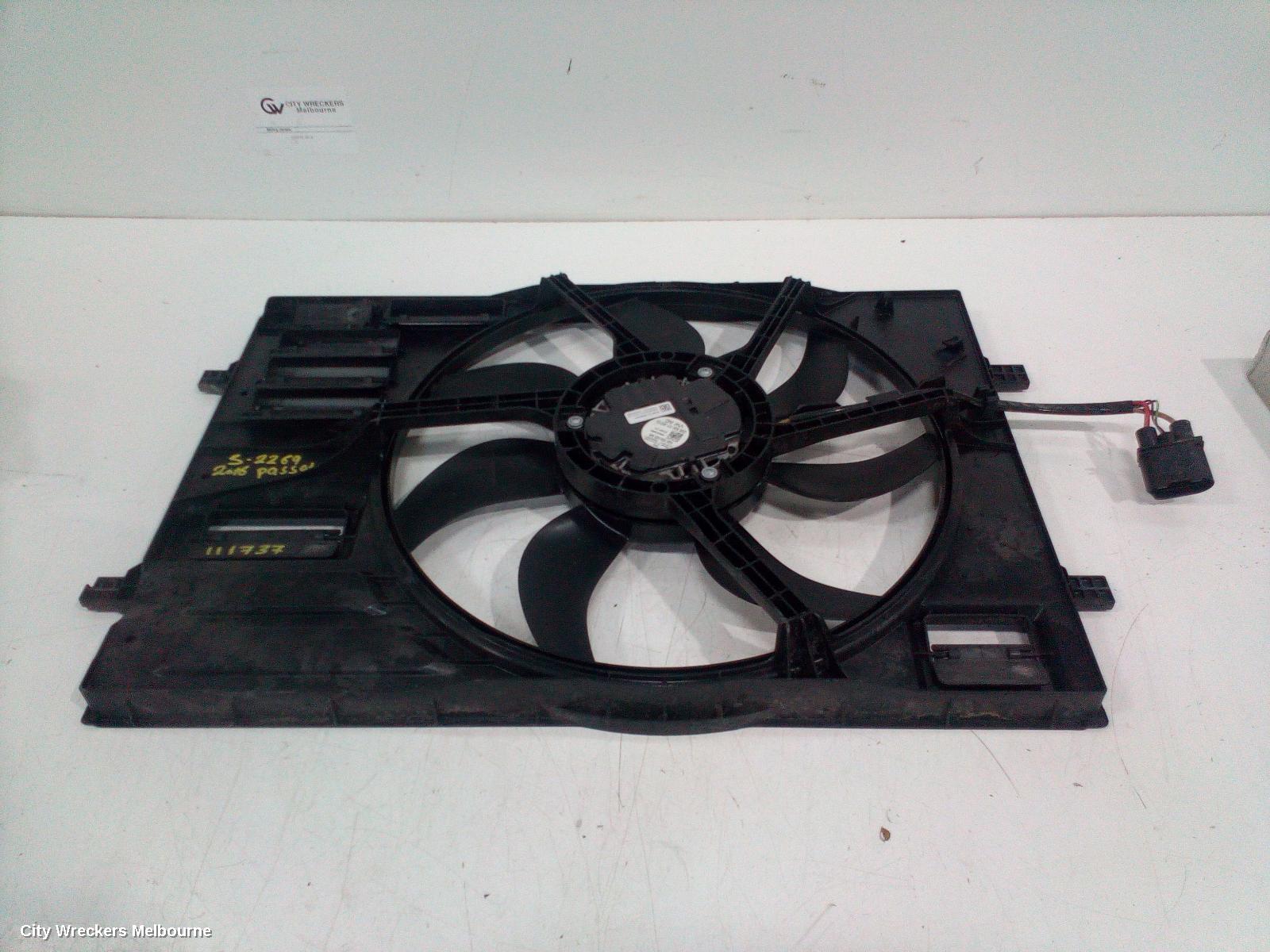 VOLKSWAGEN PASSAT FAN, SINGLE FAN ASSY, PETROL, B8/MK7, 06/2015 - 06/2021