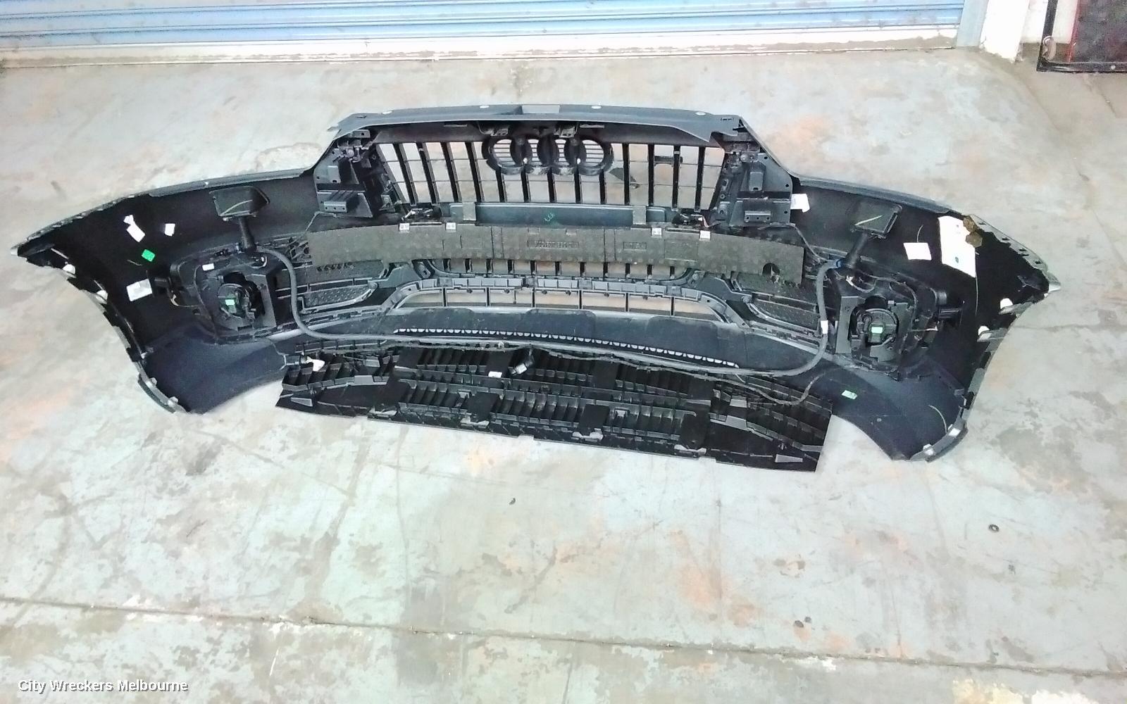 AUDI Q3 FRONT BUMPER, BUMPER BAR, 3 PIECES (ASSY), W/ PARK SENSOR TYPE, 8U, Q3, QUATTRO, 03/2012 - 10/2014