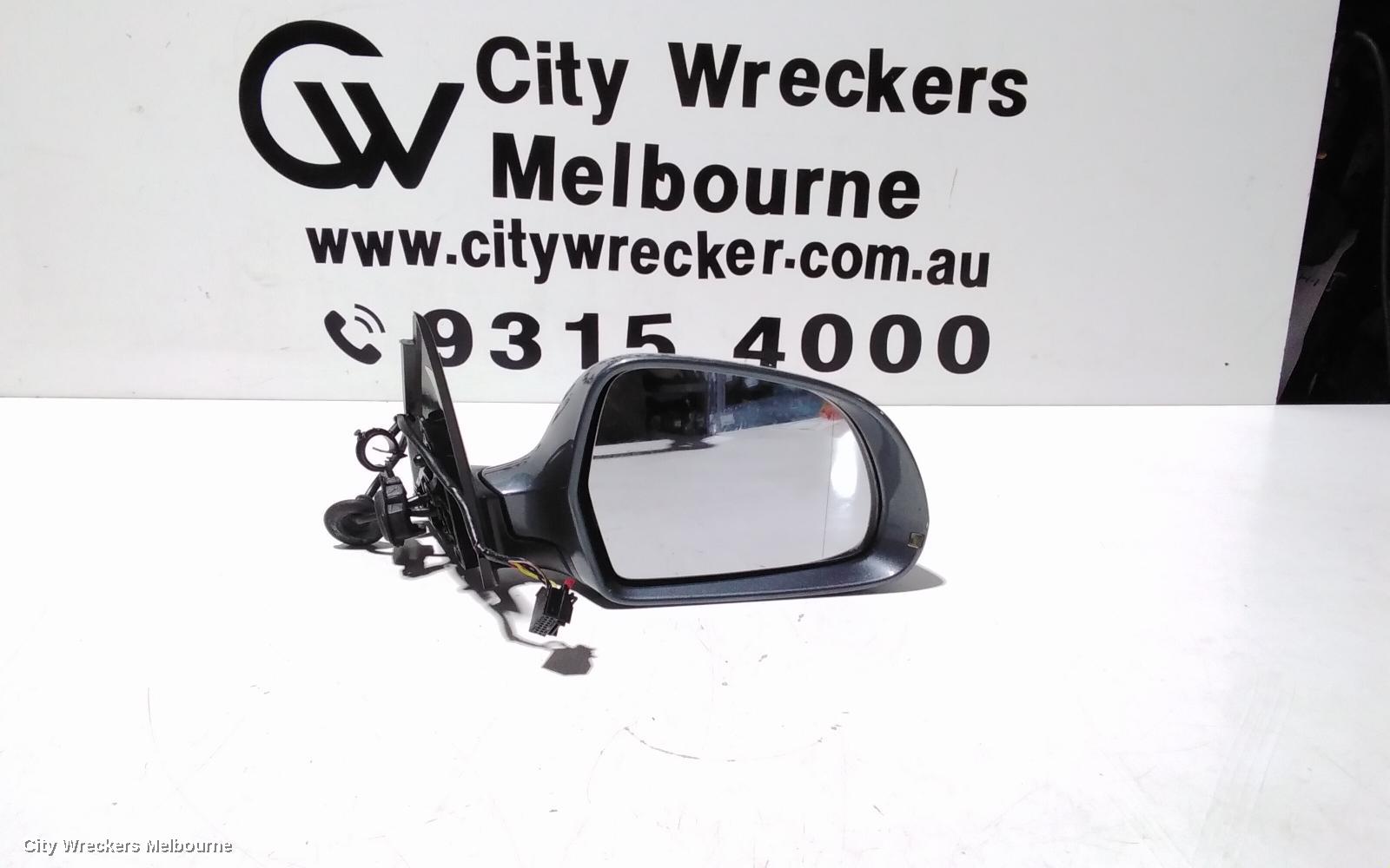 AUDI Q3 RIGHT DOOR MIRROR, POWER, NON AUTO FOLD, NON HEATED, W/ LANE ASSIST, 8U, 03/2012 - 12/2018