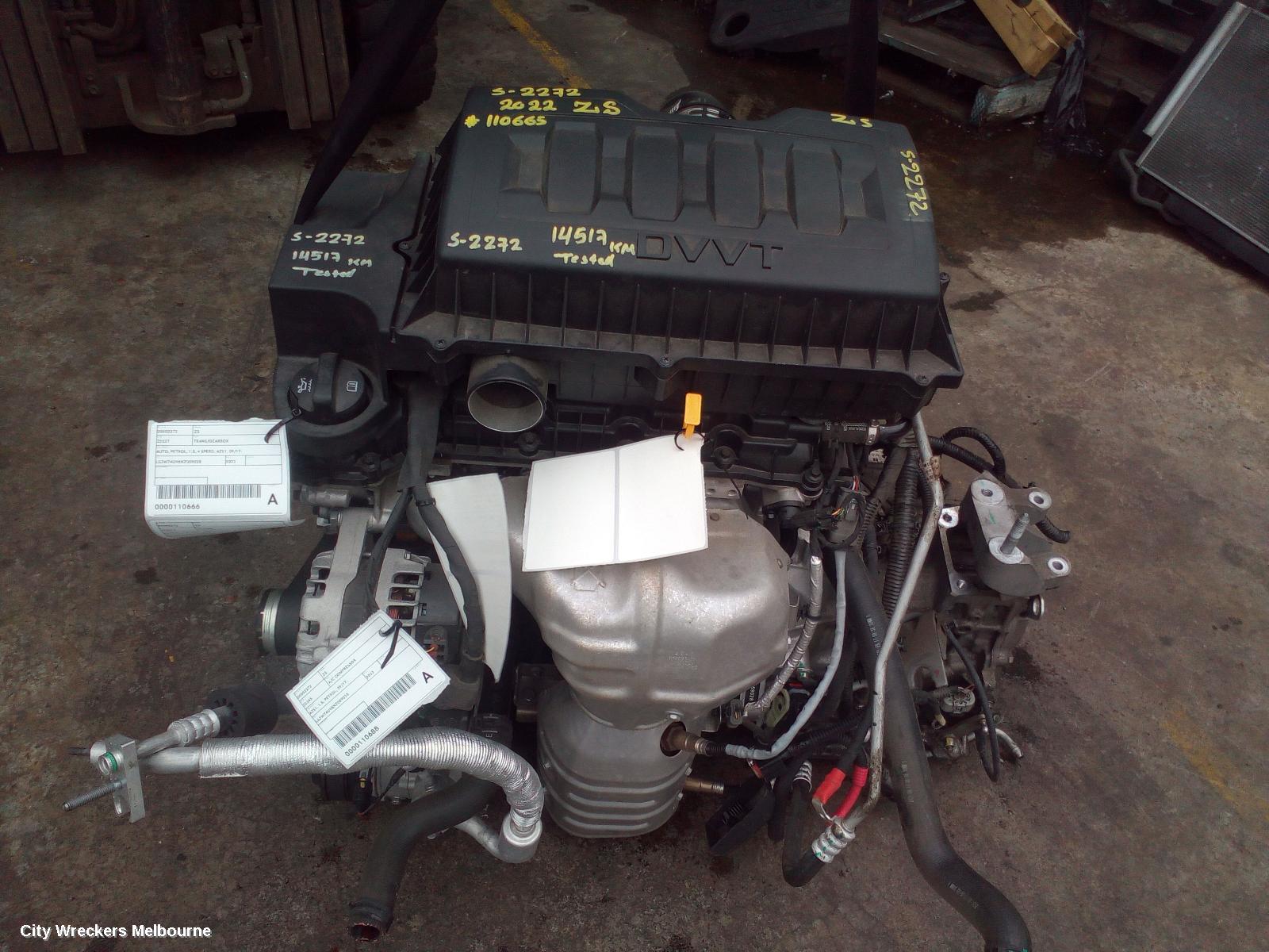 MG ZS ENGINE, PETROL, 1.5, AZS1, 09/2017 ONWARDS