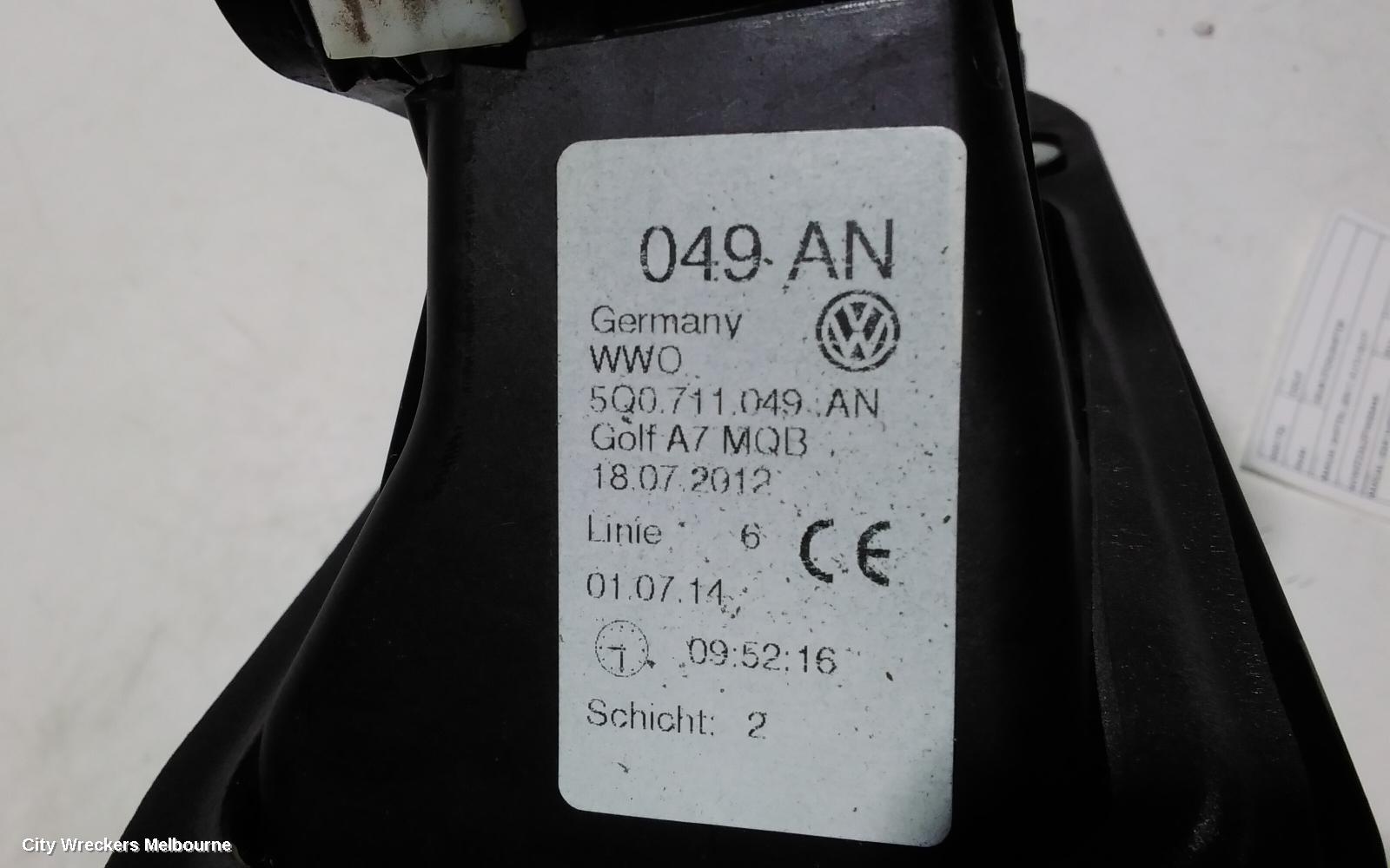 VOLKSWAGEN GOLF GEAR STICK/SHIFTER, MANUAL SHIFTER, GEN 7, 01/2013 - 03/2017