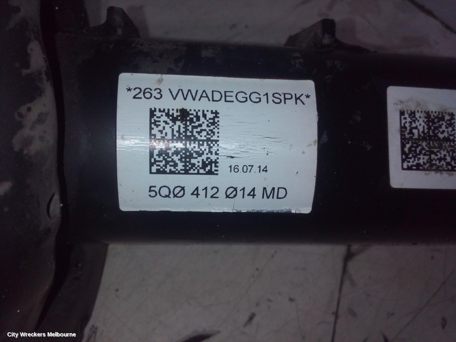 VOLKSWAGEN GOLF RIGHT FRONT STRUT, GEN 7, HATCH/WAGON, STANDARD TYPE, 01/2013 - 08/2020