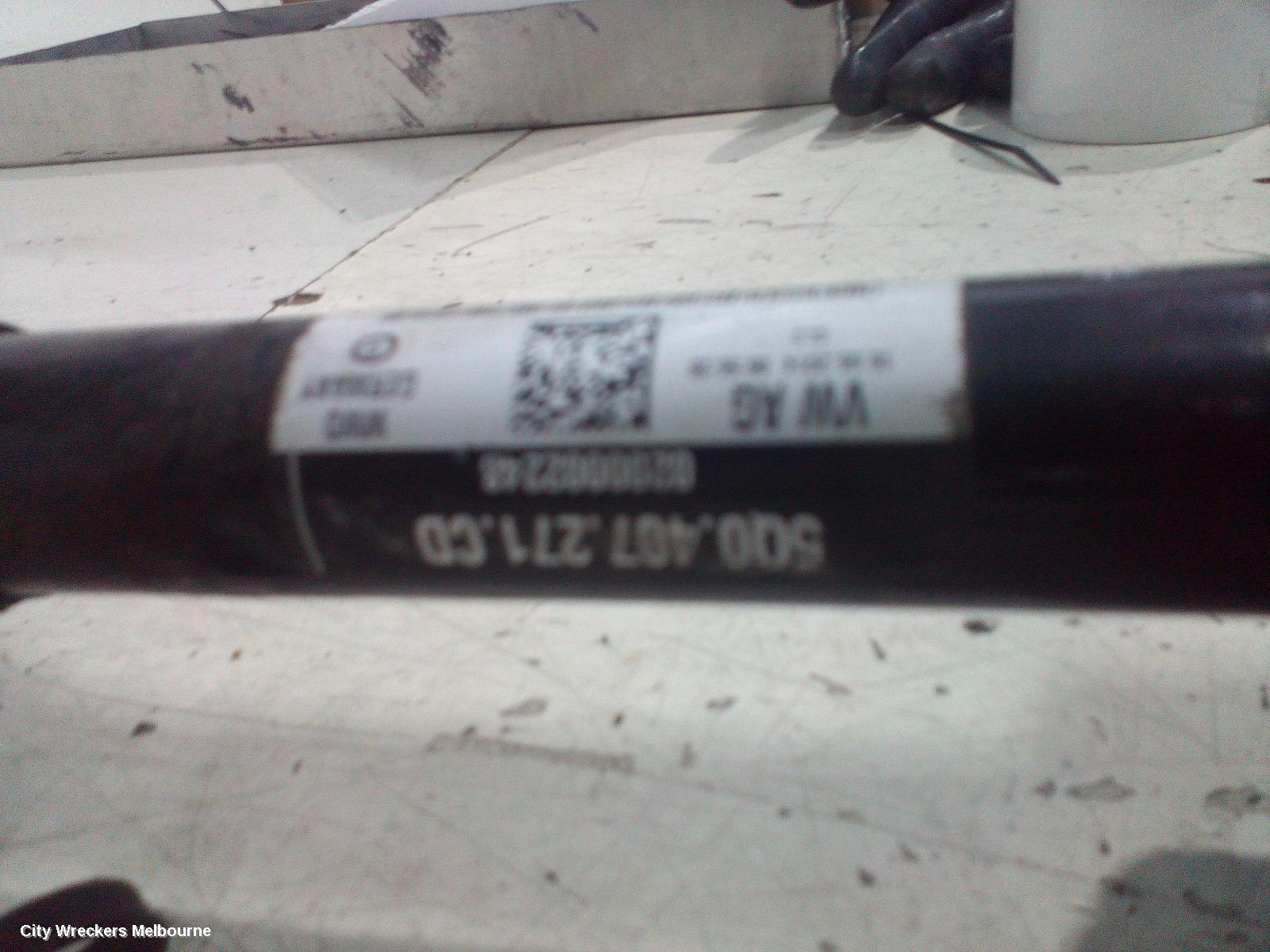 VOLKSWAGEN GOLF LEFT DRIVESHAFT, FRONT, AUTO T/M, PETROL, 1.4, GEN 7, 01/2013 - 03/2017