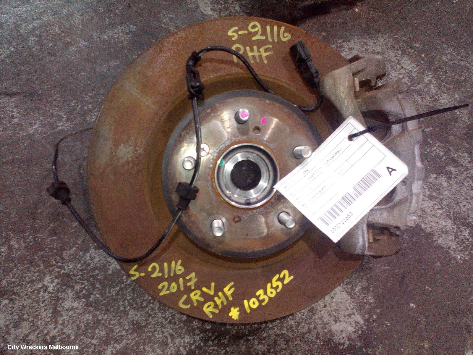 HONDA CRV RIGHT FRONT HUB ASSEMBLY, RW, 05/2017 - 08/2023