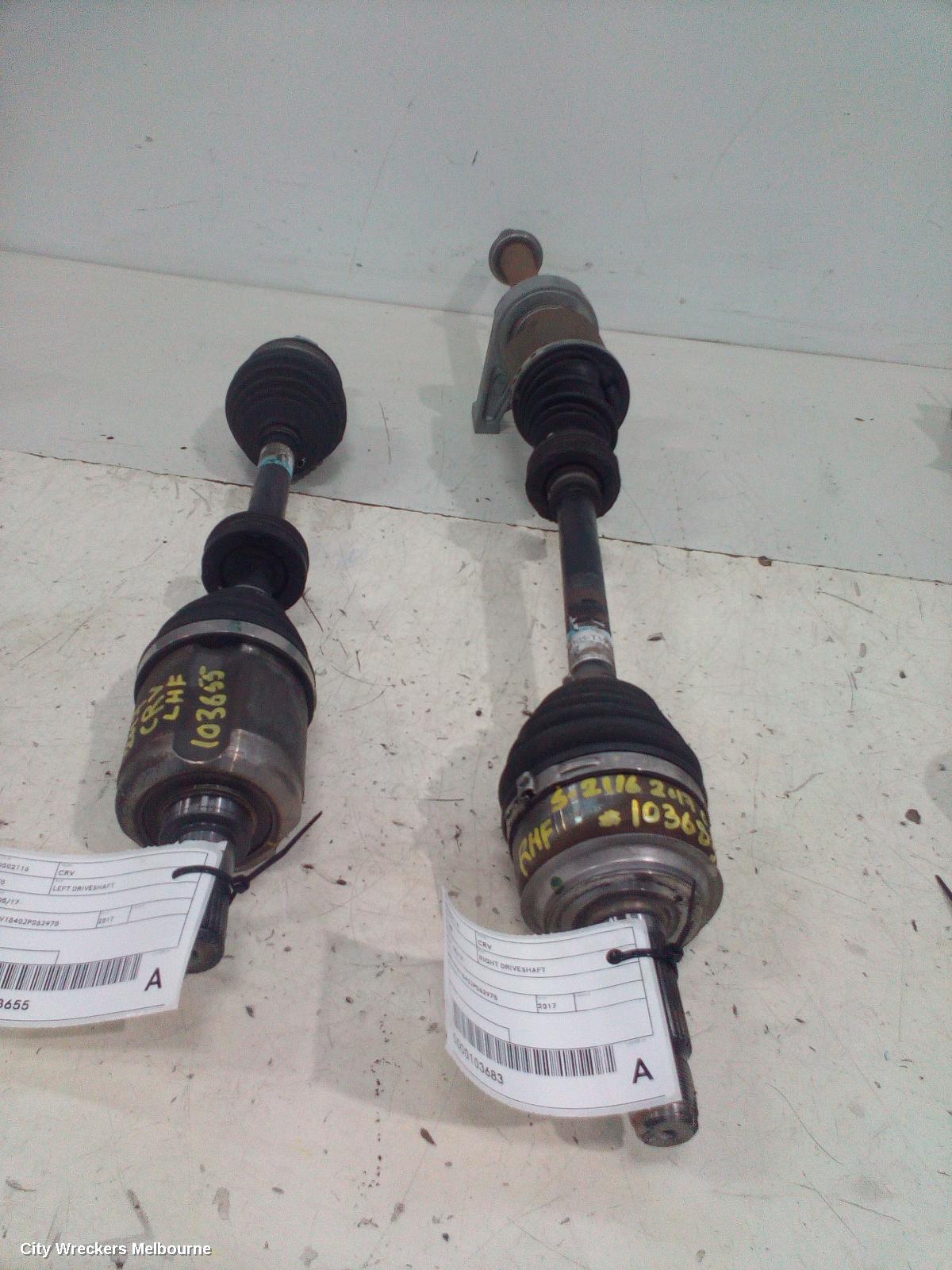 HONDA CRV LEFT DRIVESHAFT, RW, 05/2017 - 08/2023