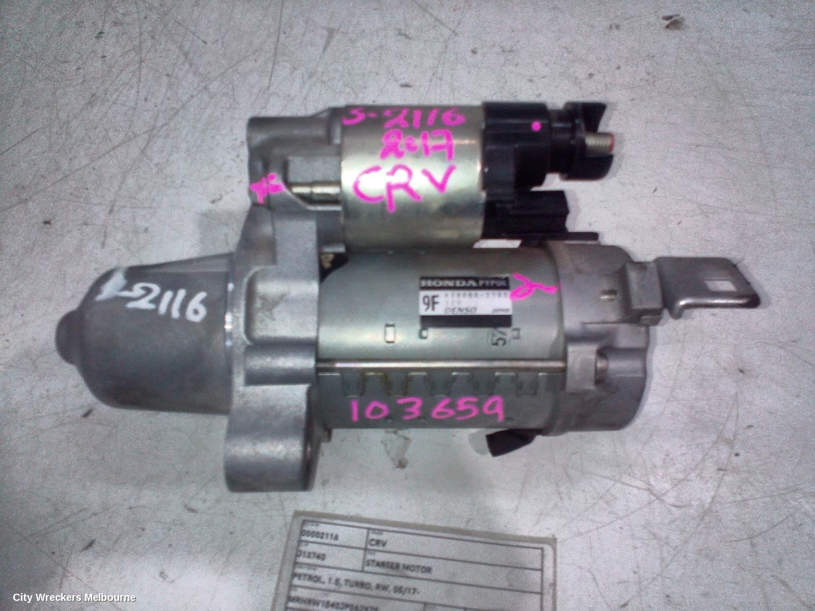HONDA CRV STARTER, PETROL, 1.5, TURBO, RW, 05/2017 - 08/2023