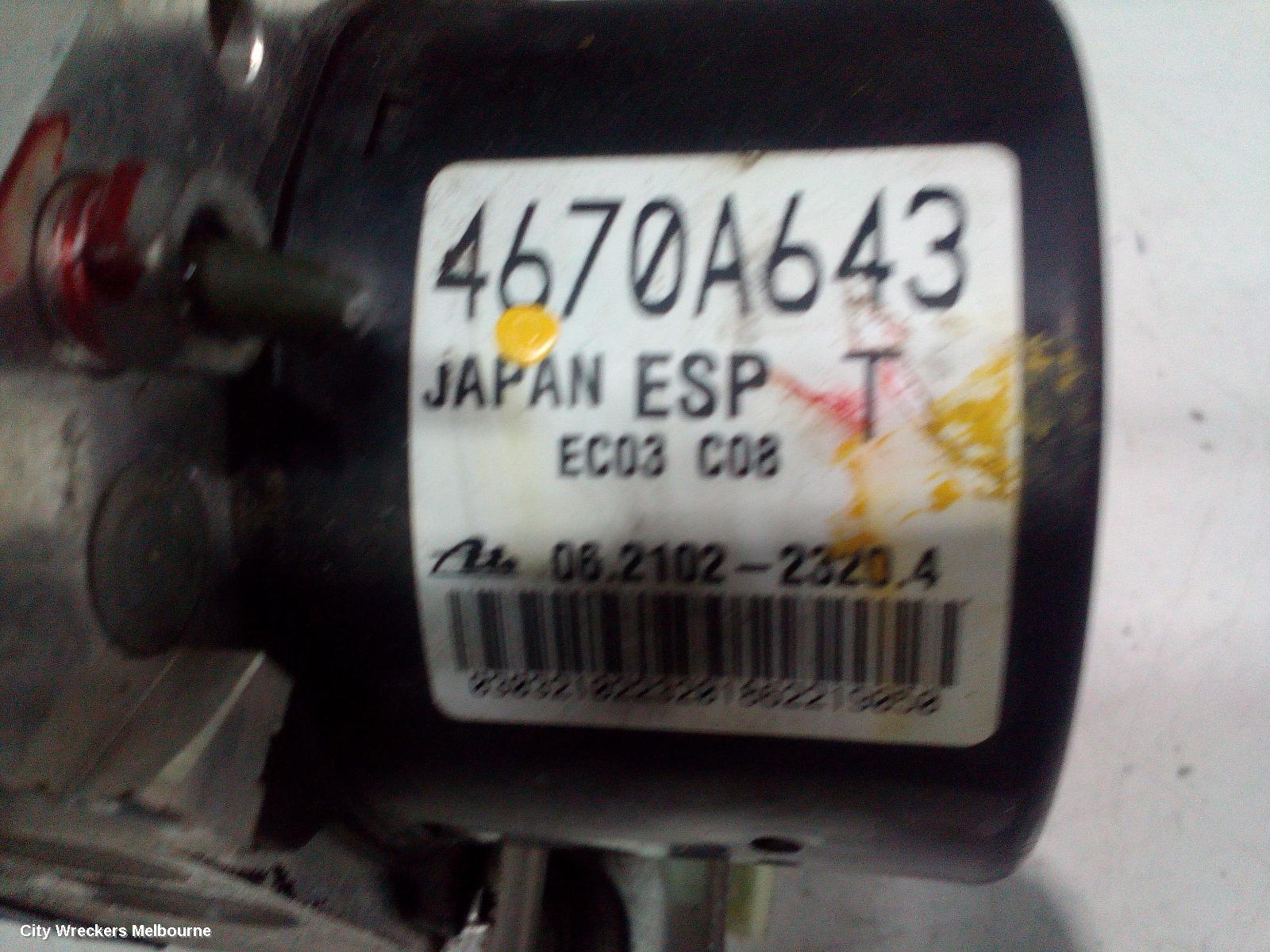 PEUGEOT 4008 ABS PUMP/MODULATOR, 05/2012 - 12/2017