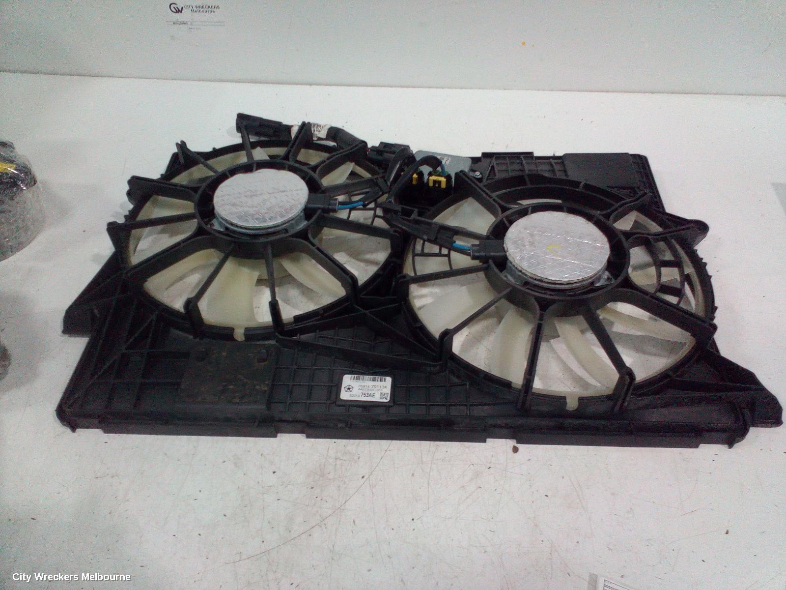 JEEP CHEROKEE FAN, DUAL FAN ASSY, 3.2, PETROL, KL, 02/2014 - 11/2022