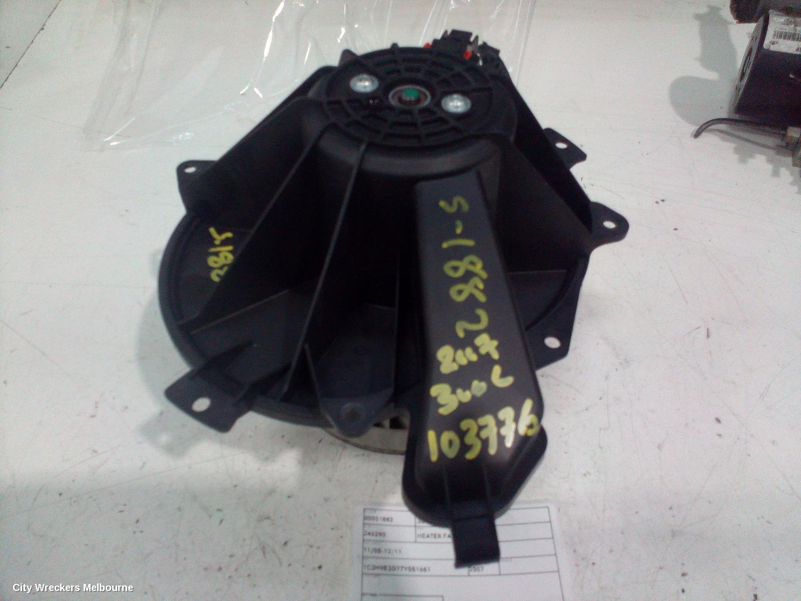 CHRYSLER 300C HEATER FAN MOTOR, 11/2005 - 12/2011