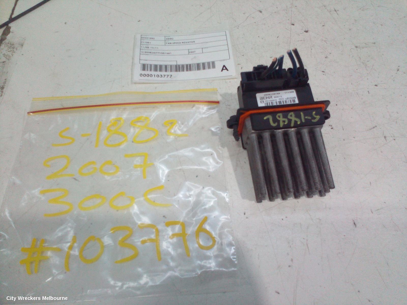 CHRYSLER 300C FAN SPEED RESISTOR, 11/2005 - 12/2011