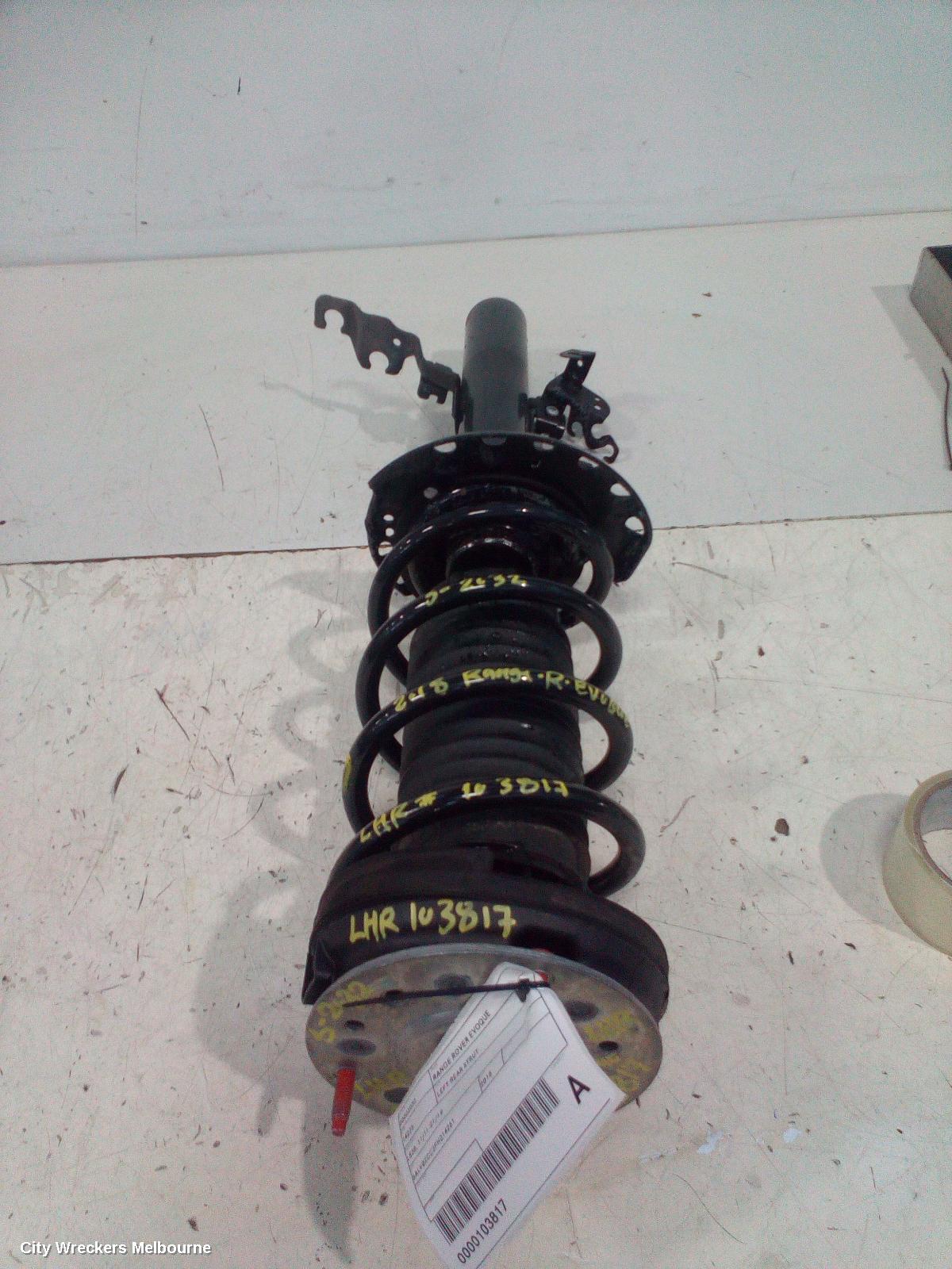 LAND ROVER RANGEROVER EVOQUE LEFT REAR STRUT, L538, 11/2011 - 01/2019