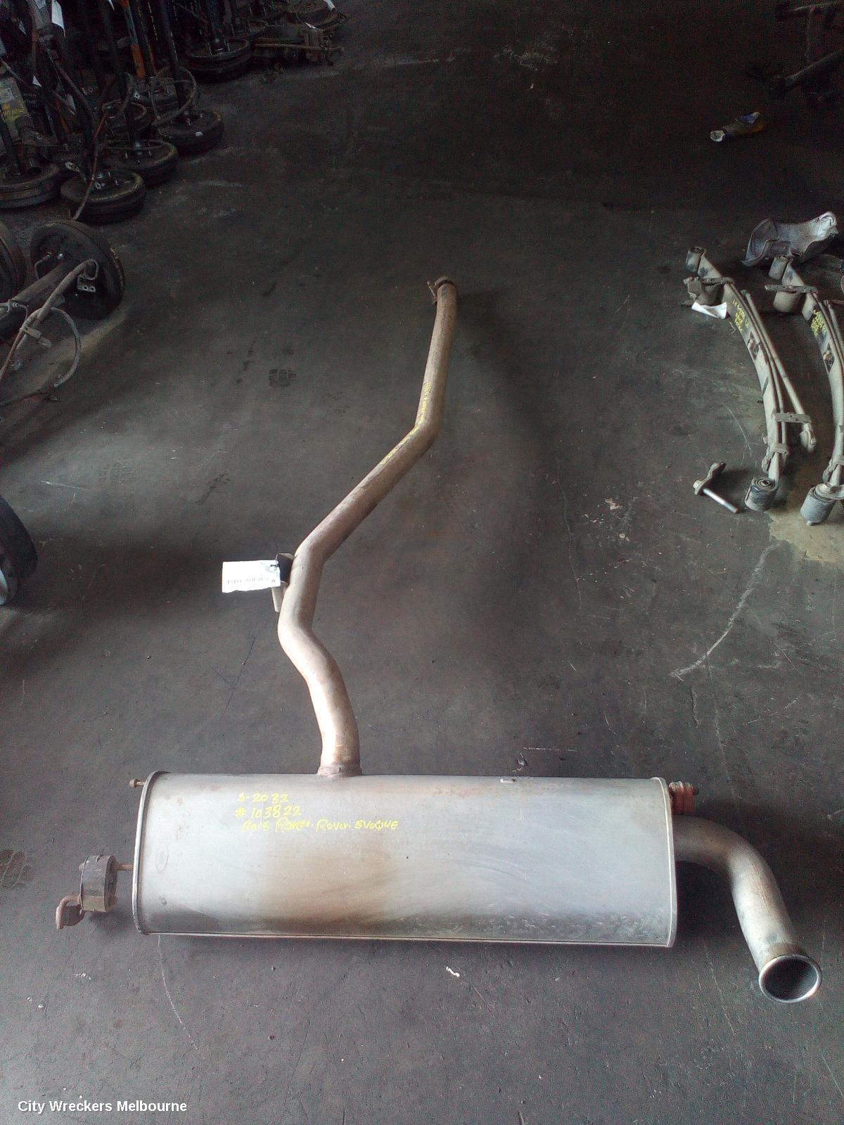 LAND ROVER RANGEROVER EVOQUE EXHAUST SYSTEM, L538, 11/2011 - 01/2019