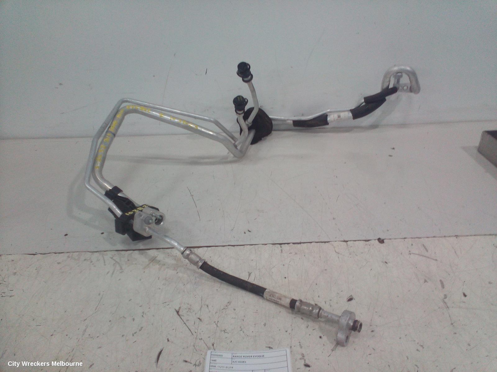 LAND ROVER RANGEROVER EVOQUE A/C HOSES, L538, 11/2011 - 01/2019