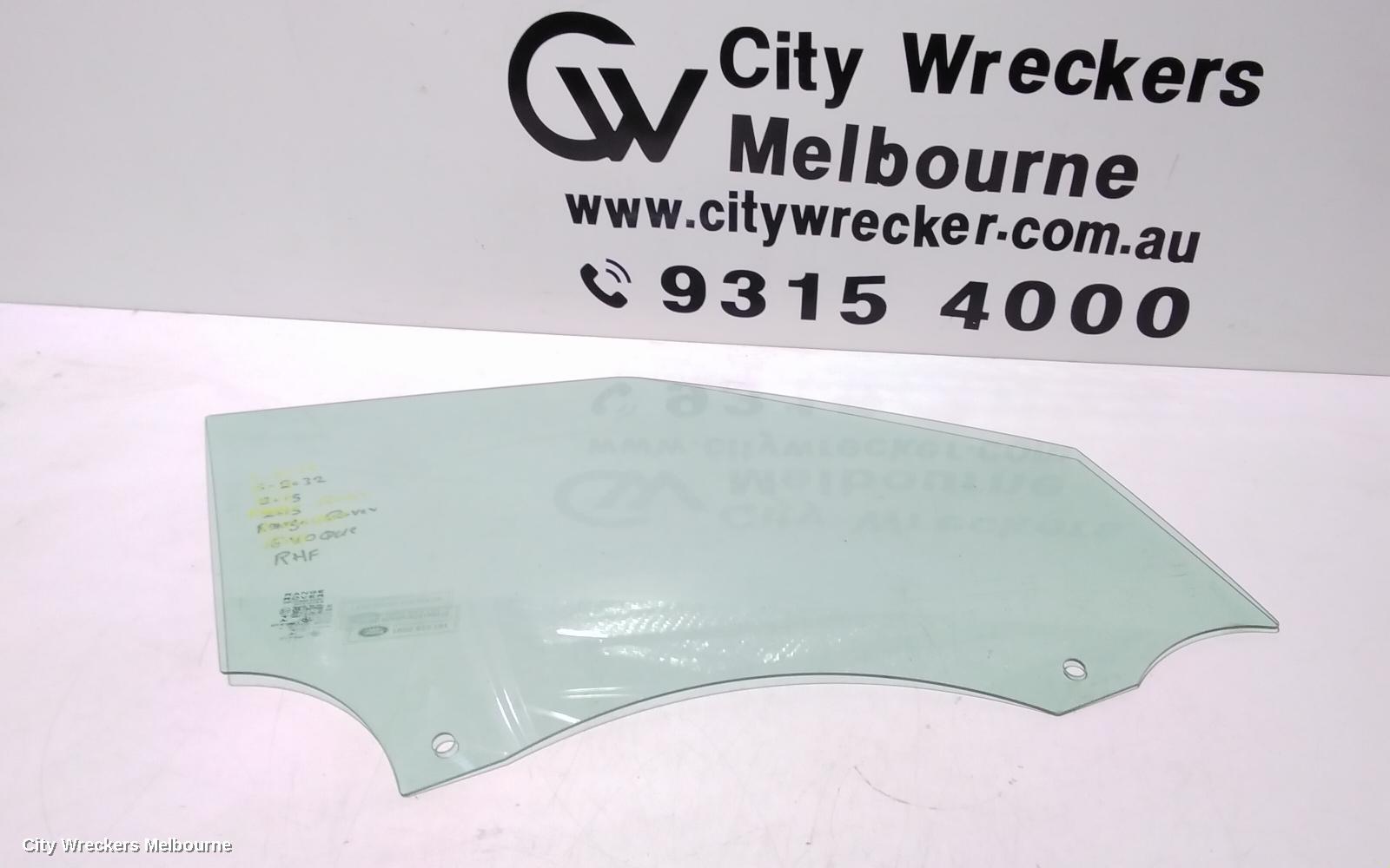 LAND ROVER RANGEROVER EVOQUE RIGHT FRONT DOOR WINDOW, L538, 11/2011 - 01/2019