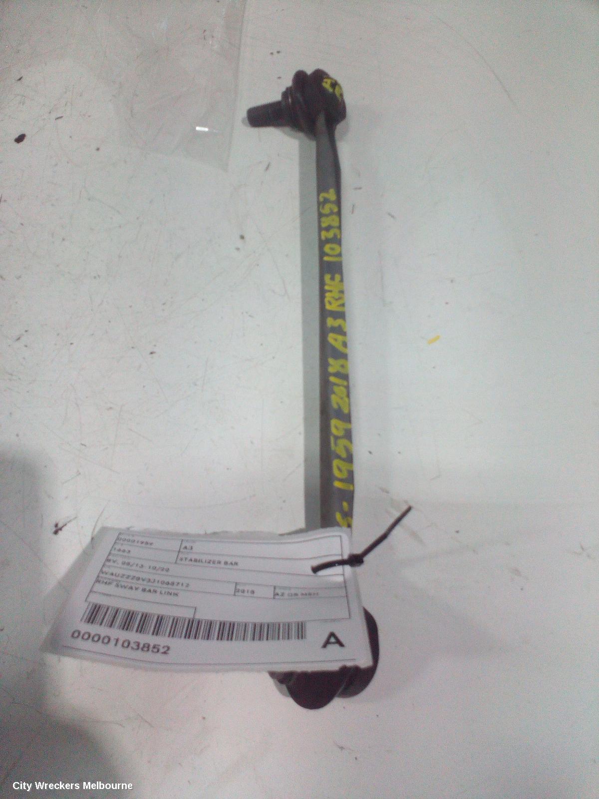 AUDI A3 STABILISER BAR, 8V, 03/2013 - 10/2020