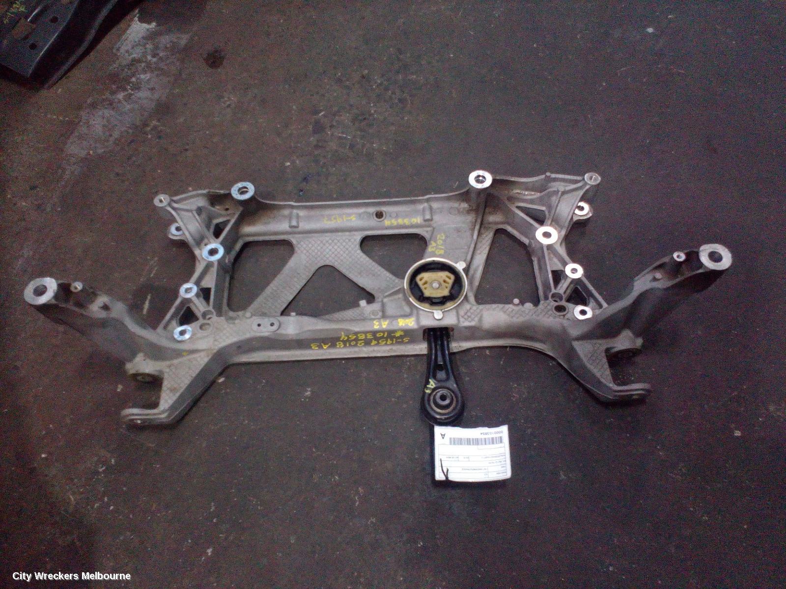 AUDI A3 FRT XMEMBER/CRADLE, 8V, CROSSMEMBER, ALUMINUM, NON RS3 TYPE, 05/2013 - 10/2020