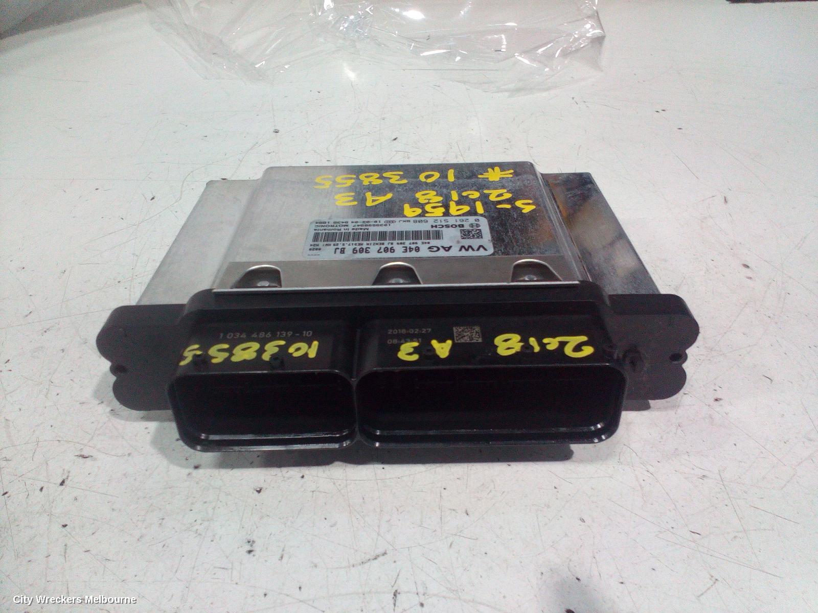 AUDI A3 ECU, ENGINE ECU, 1.4, PETROL, ECU ONLY, 8V, 05/2013 - 10/2020