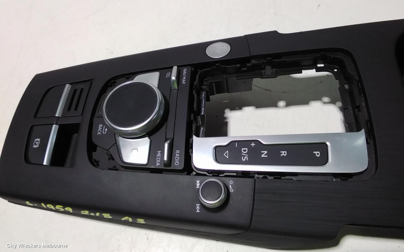 AUDI A3 RADIO/CD/DVD/SAT/TV, MMI CONTROLS, W/ MIB HIGH, W/ START BUTTON TYPE, 8V, 05/2013 - 10/2020