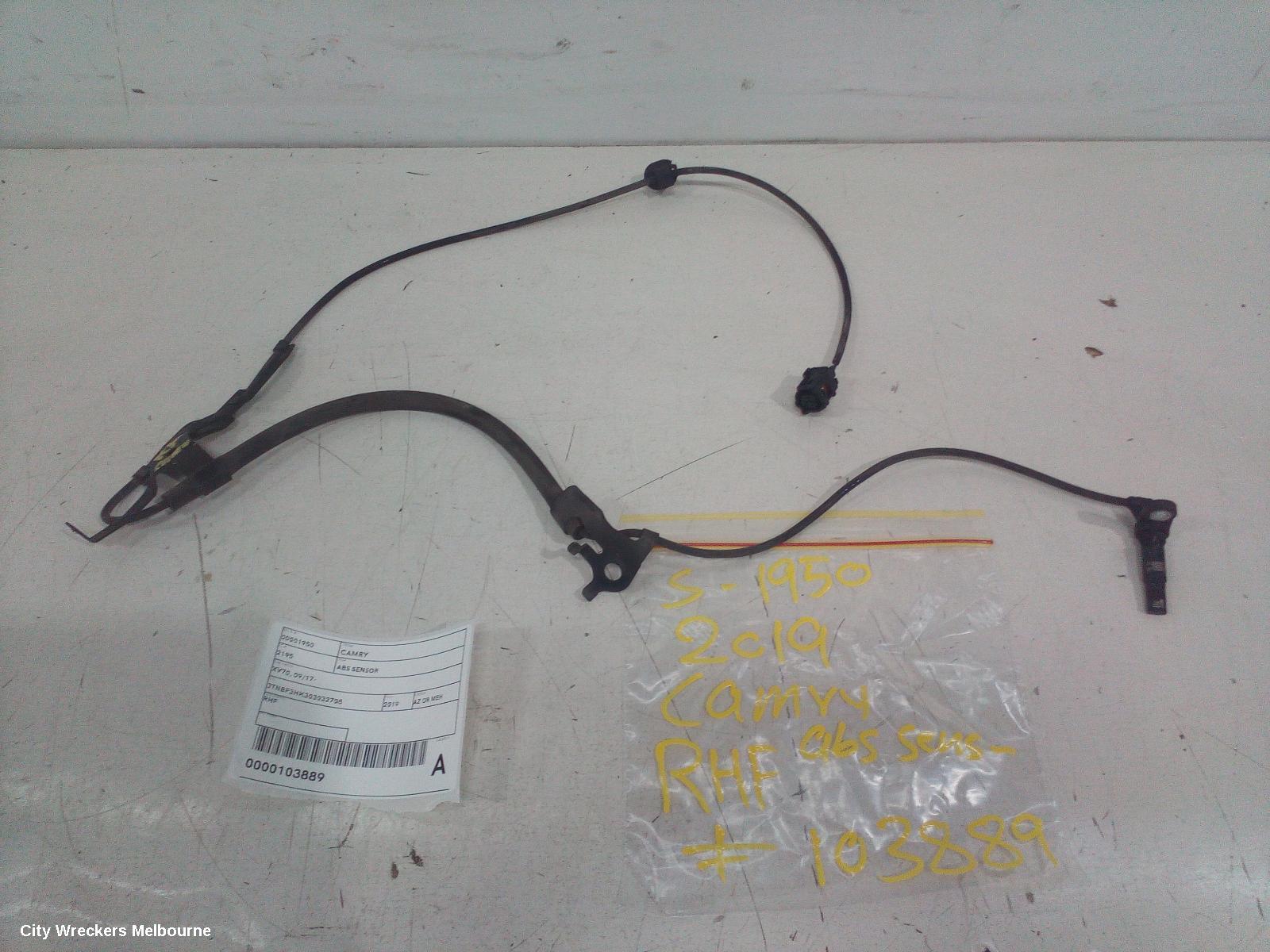 TOYOTA CAMRY ABS SENSOR, RH FRONT, XV70, 2AR-FE, 09/2017 - 01/2021
