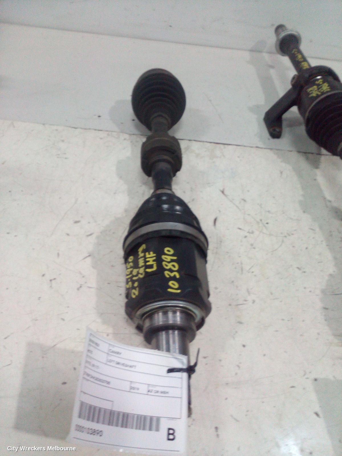 TOYOTA CAMRY LEFT DRIVESHAFT, XV70, FRONT, AUTO T/M, PETROL, 2.5, 2AR-FE, 09/2017 - 01/2021