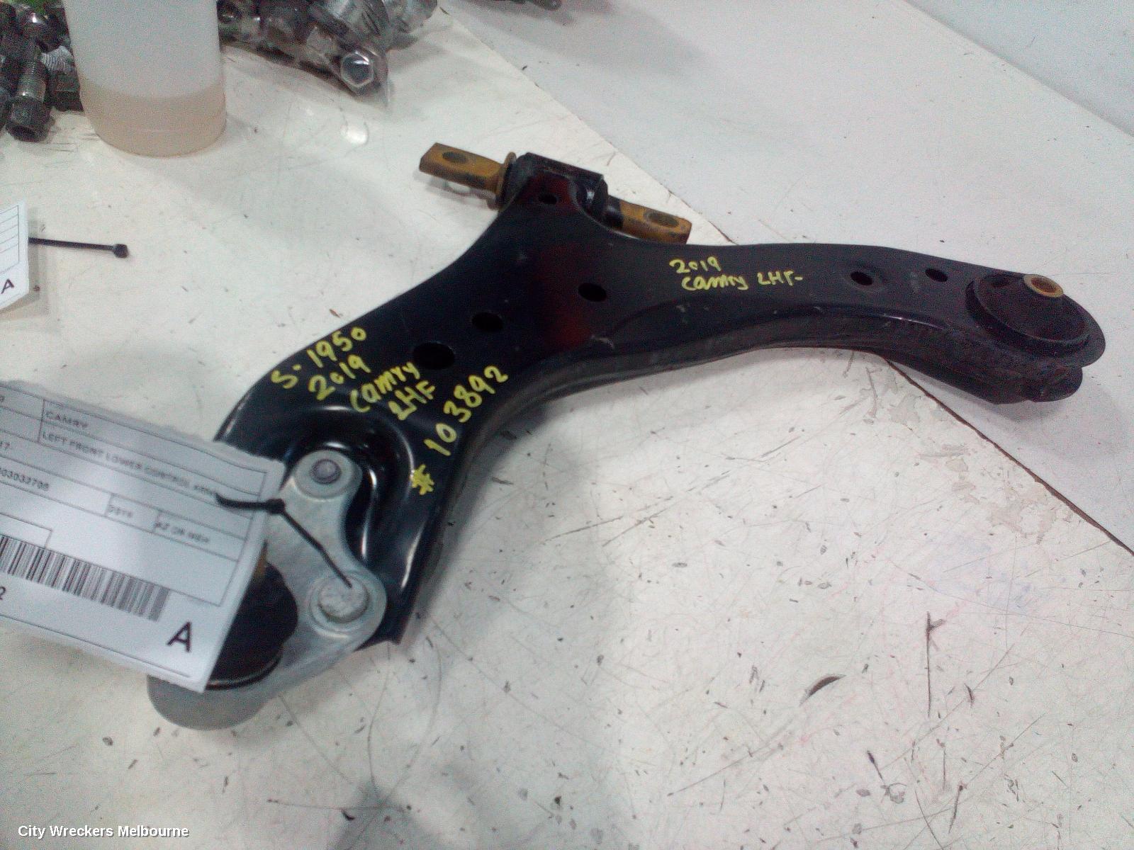TOYOTA CAMRY LEFT FRONT LOWER CONTROL ARM, XV70, 09/2017 - 05/2024