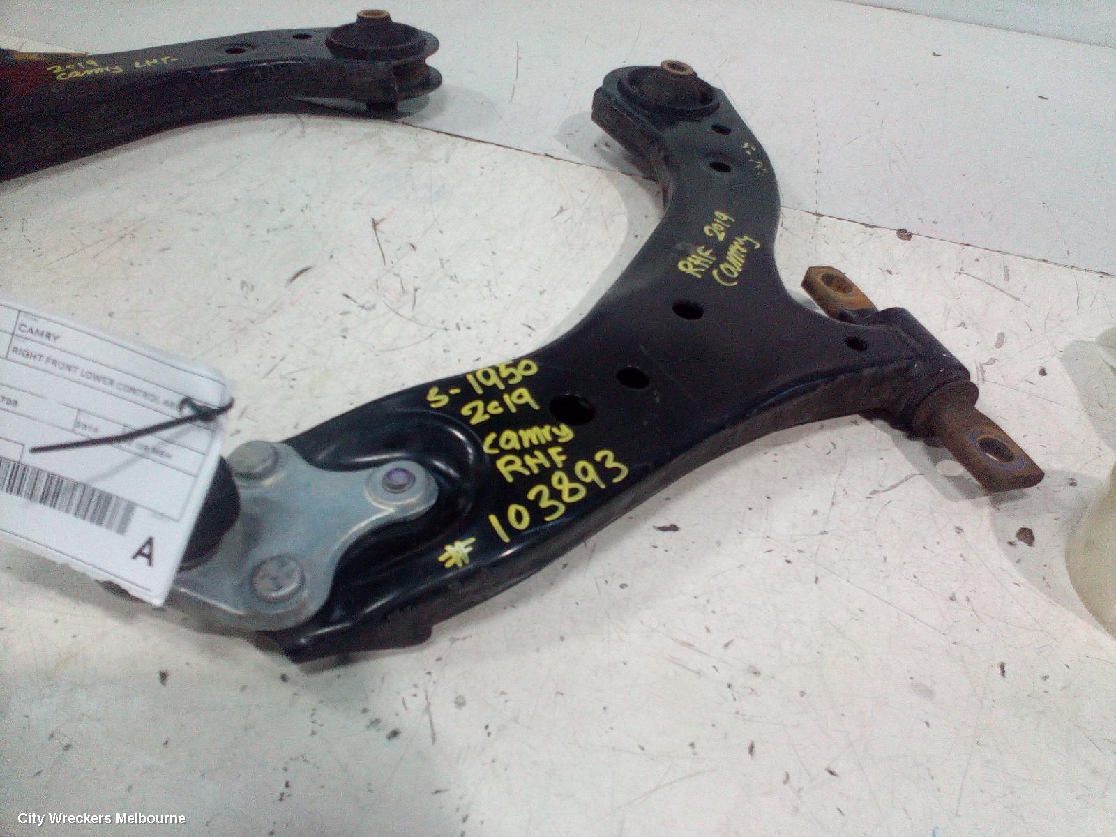 TOYOTA CAMRY RIGHT FRONT LOWER CONTROL ARM, XV70, 09/2017 - 05/2024