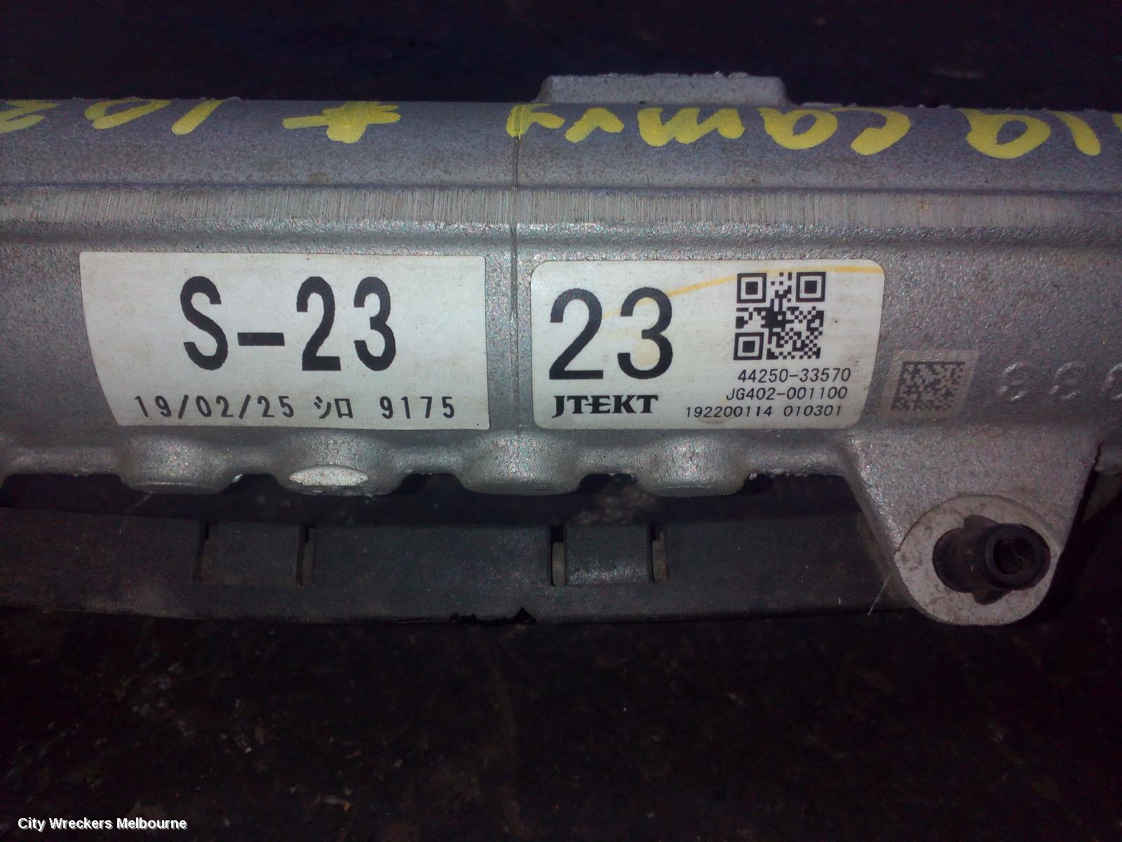 TOYOTA CAMRY STEERING BOX/RACK, XV70, ELECTRIC, PETROL, 2.5, 2AR-FE, 09/2017 - 01/2021