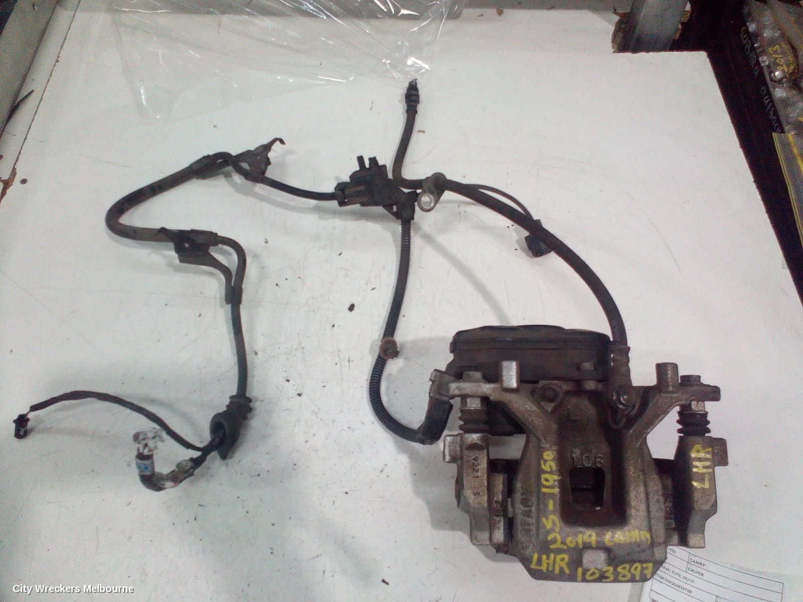 TOYOTA CAMRY CALIPER, LH REAR, XV70, 09/2017 ONWARDS