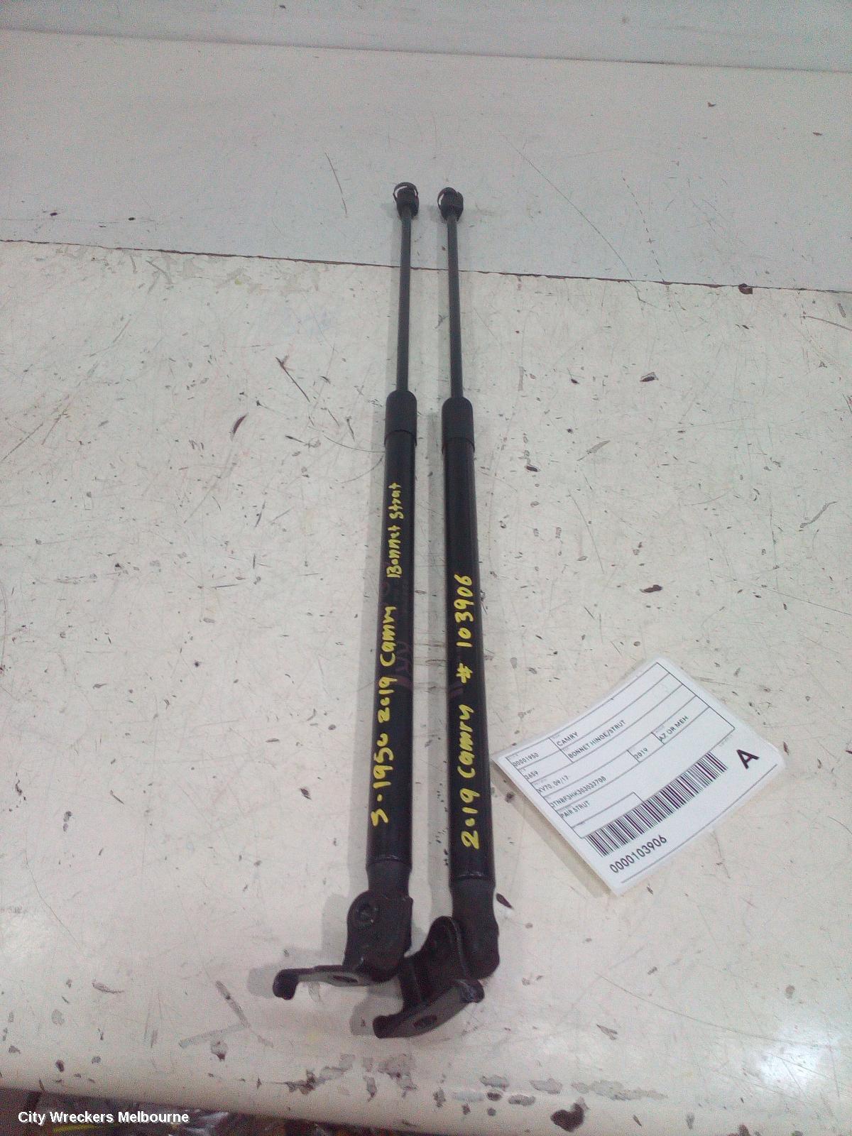TOYOTA CAMRY BONNET HINGE/STRUT, XV70, STRUT (PAIR), 09/2017 - 05/2024