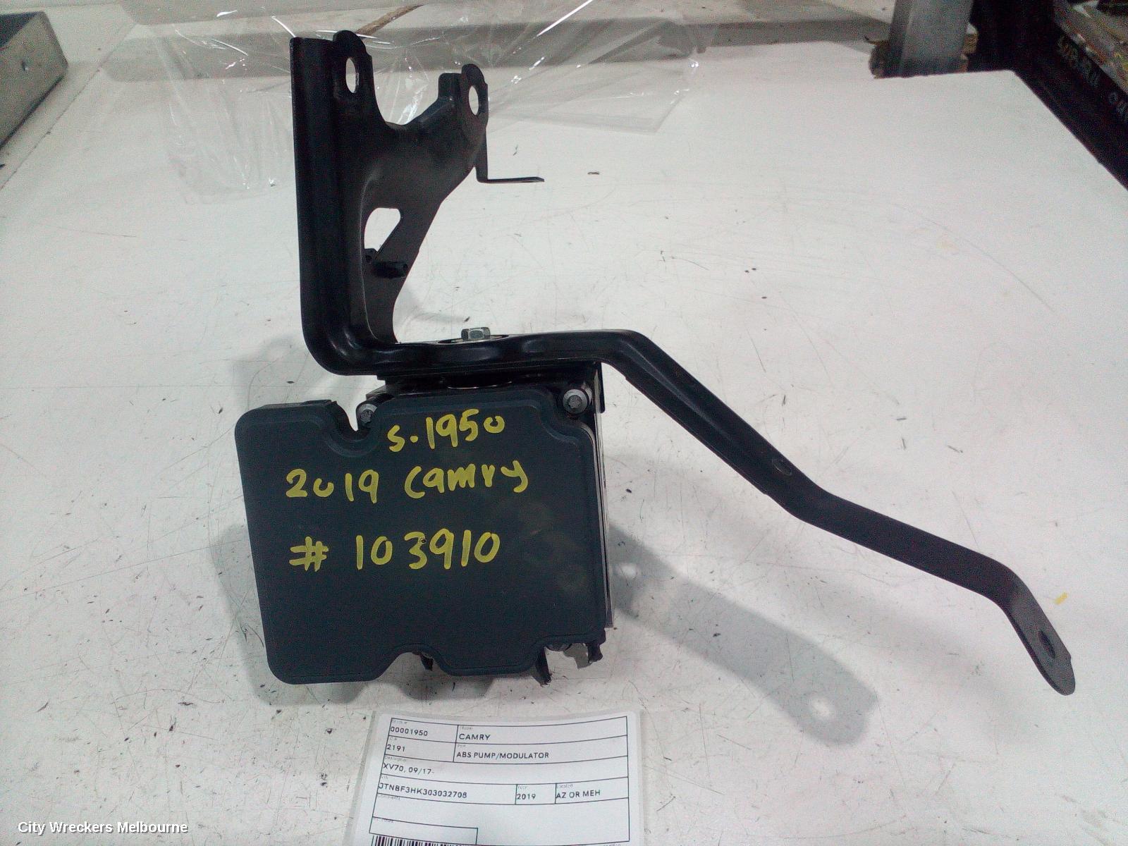 TOYOTA CAMRY ABS PUMP/MODULATOR, P/N 4405033490, XV70, 09/2017 ONWARDS